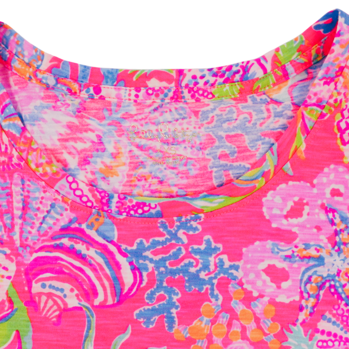 Lilly Pulitzer Coral Reef Print Top – Pink Multi | Size XXS