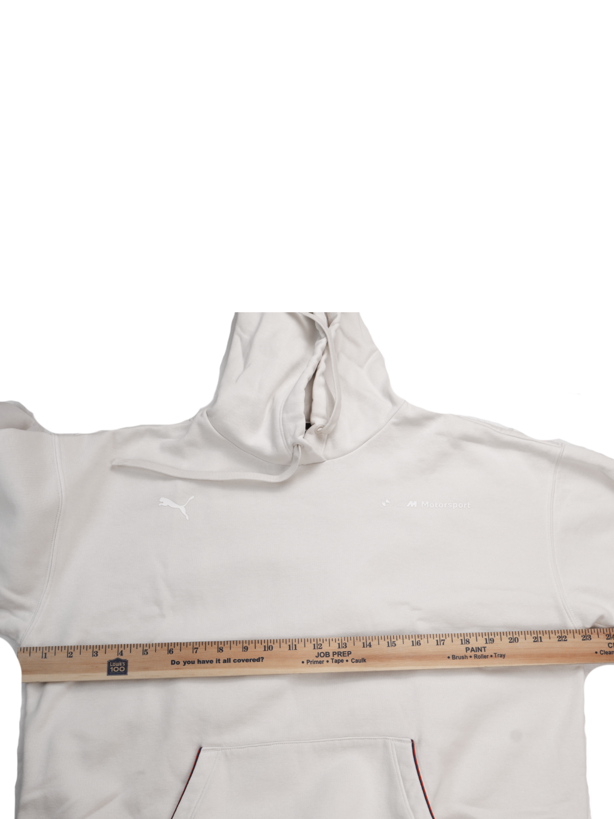 Puma x BMW Motorsport Cream Hoodie | Size Medium | Minimal Streetwear Essential