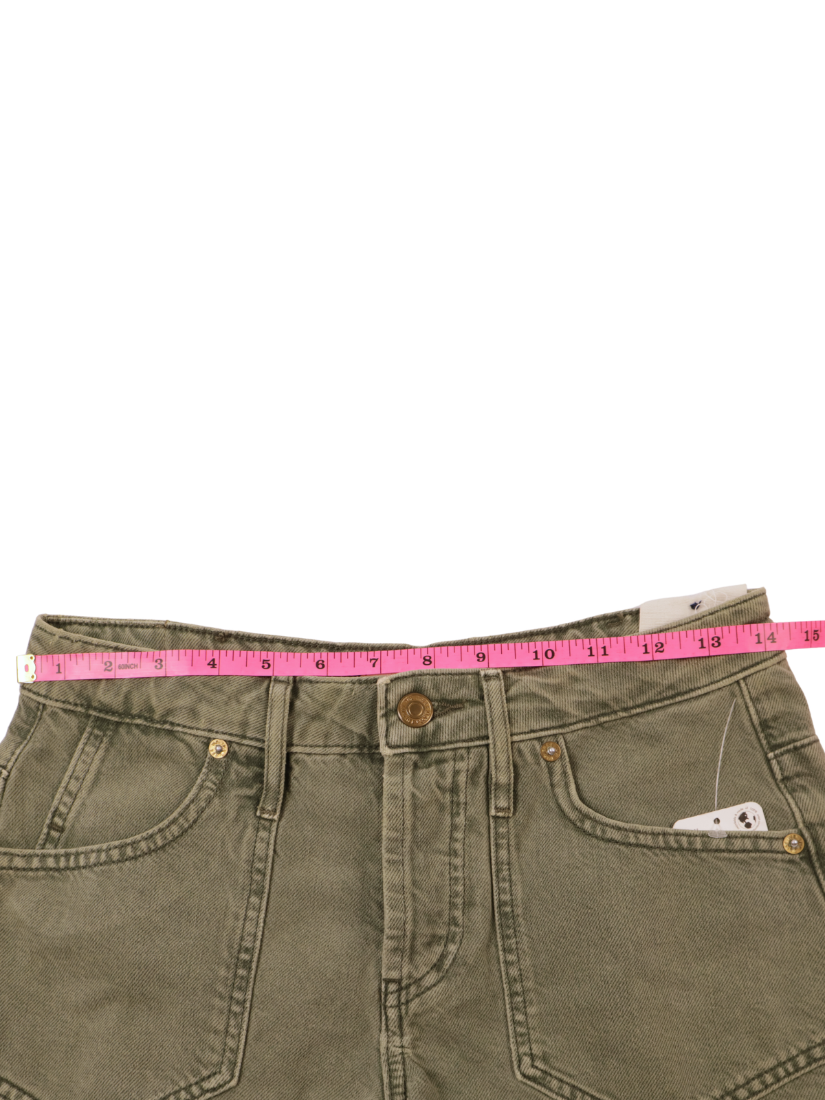 We The Free “Beginners Luck” Slouch Shorts | Olive | Size 24 | NWT
