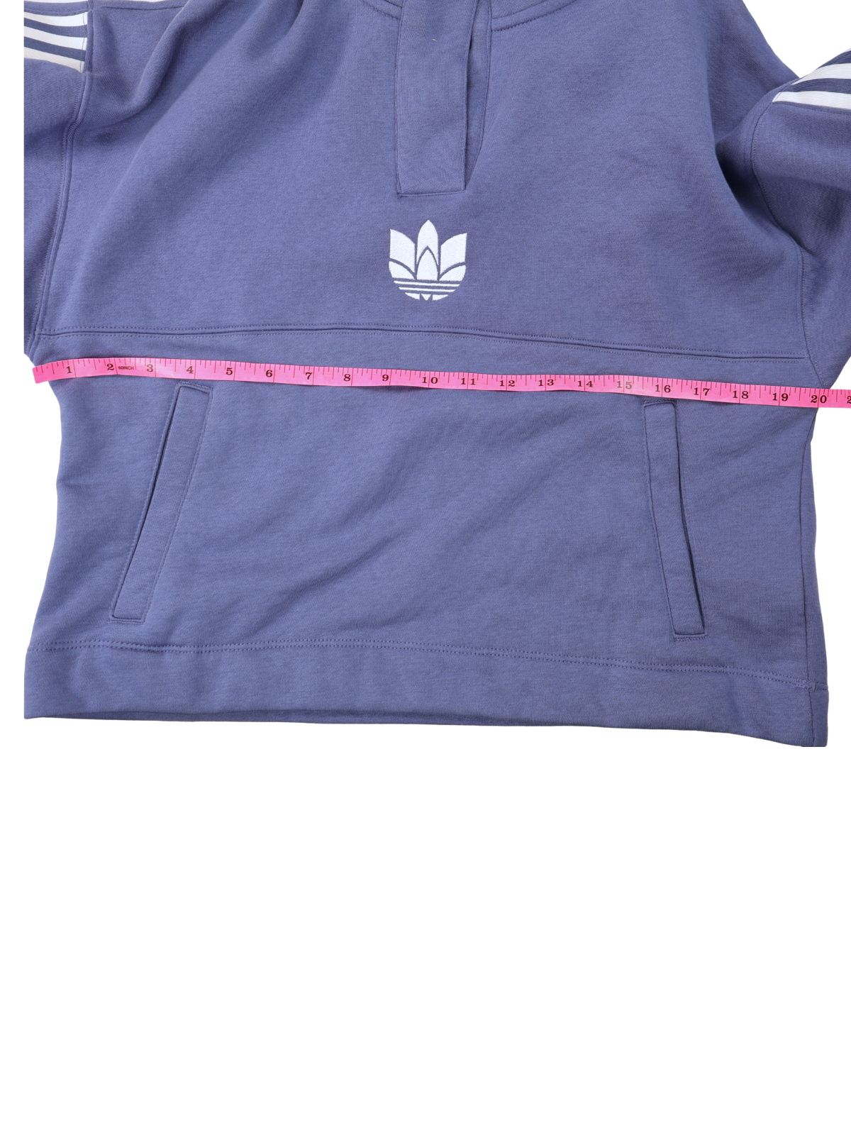 Adidas Originals Mock Neck Sweatshirt XS NWT Blue Snap Pullover