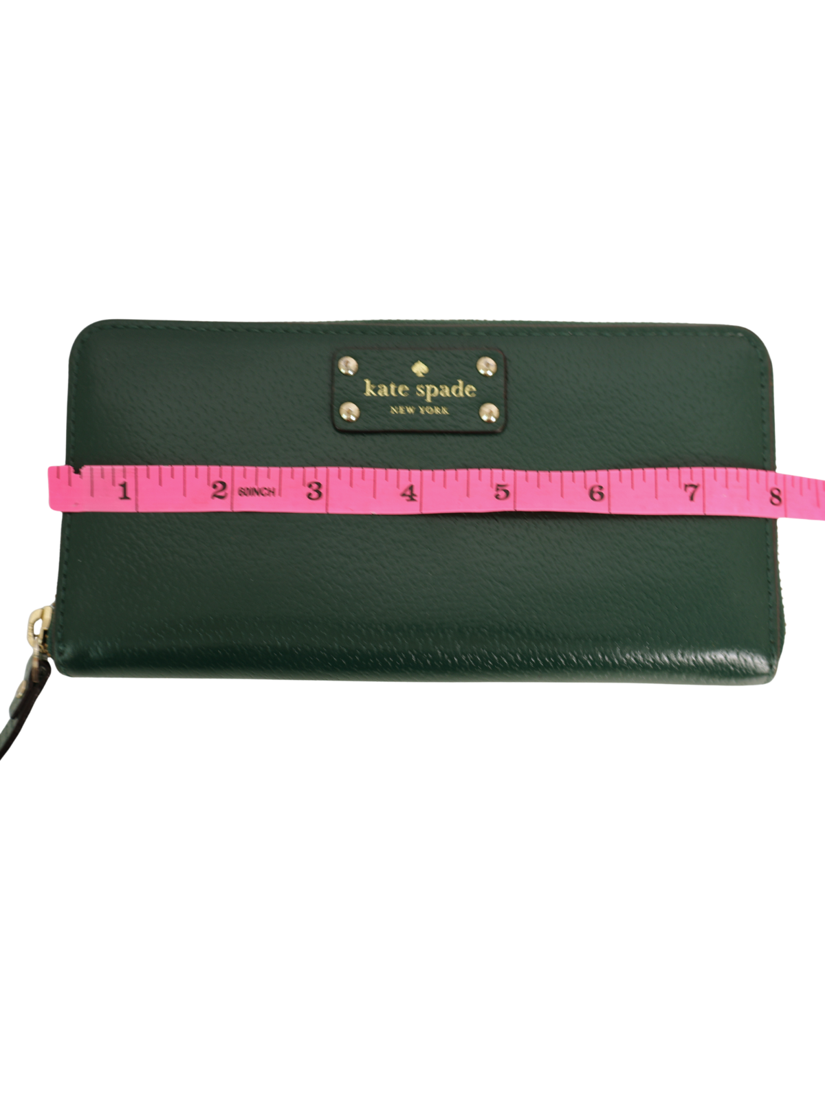 Kate Spade Green Continental Wallet with Gold Hardware