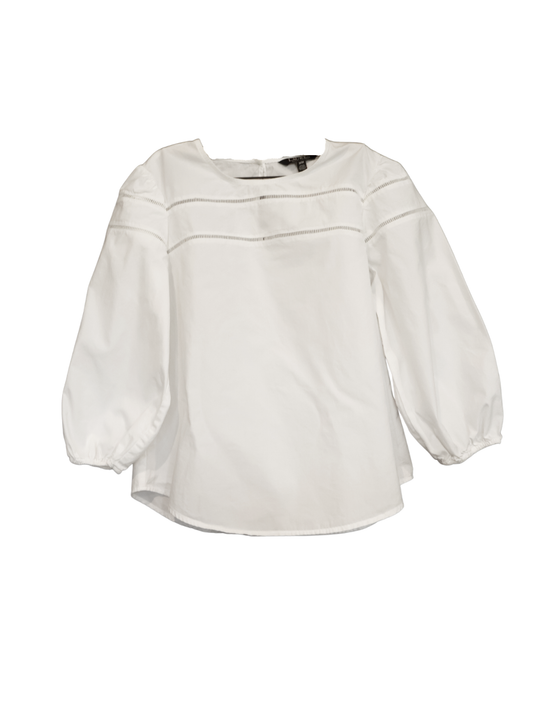 Lauren Ralph Lauren White Long Sleeve Blouse Size Medium