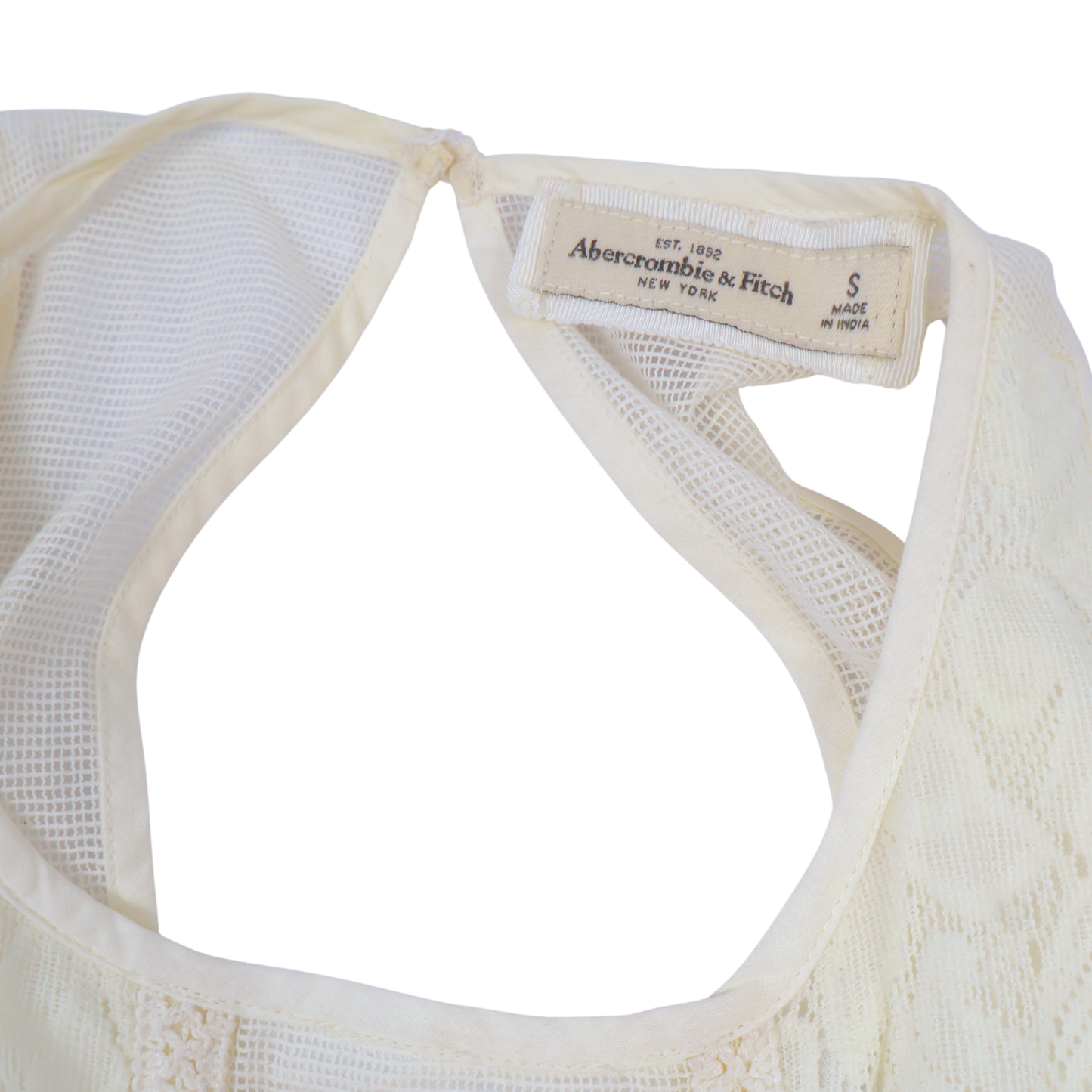 Piper May Co | Abercrombie & Fitch Lace Mini Dress – Ivory | Size Small