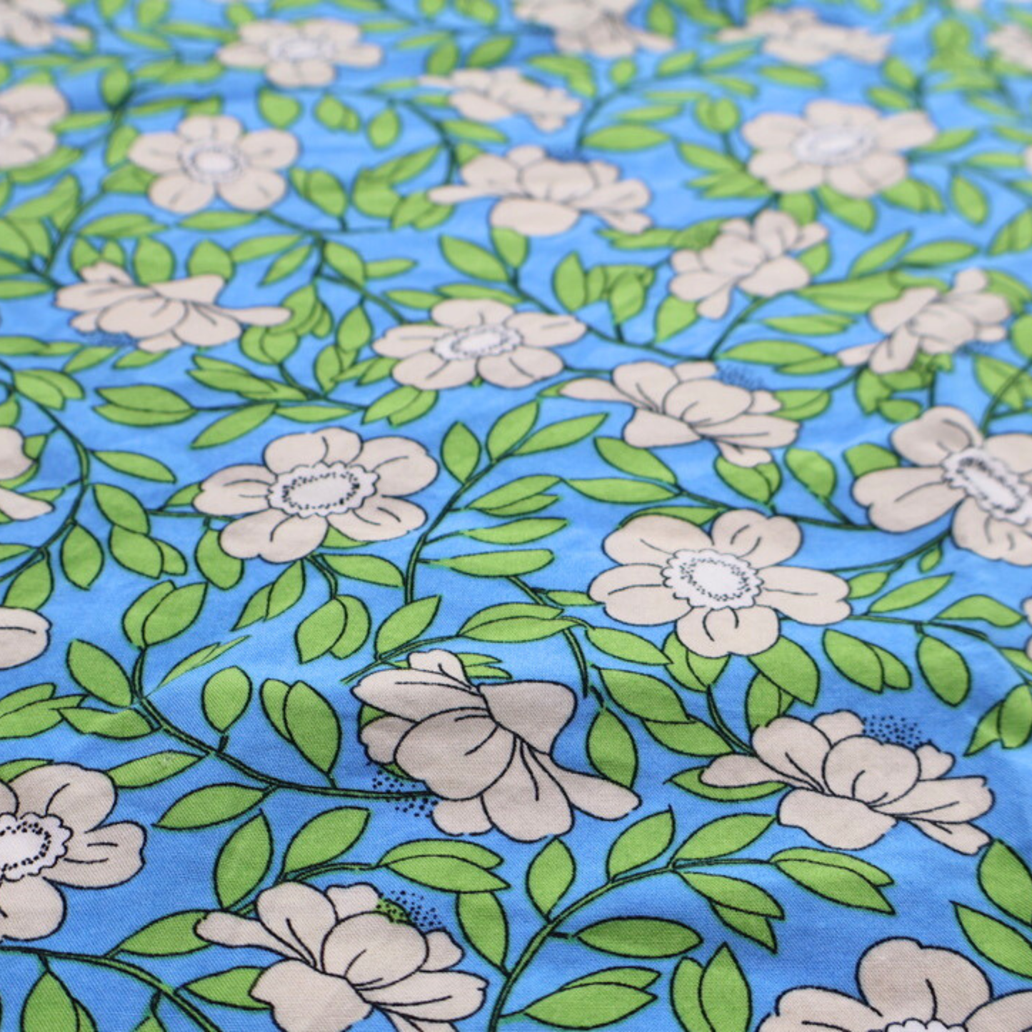 Cabi Floral Camisole Blouse Blue Green Print Size Medium