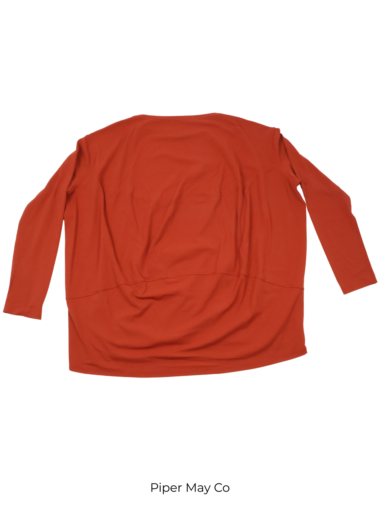 Lululemon Burnt Orange Oversized Long Sleeve – Relaxed Fit Performance Essential | Size Large