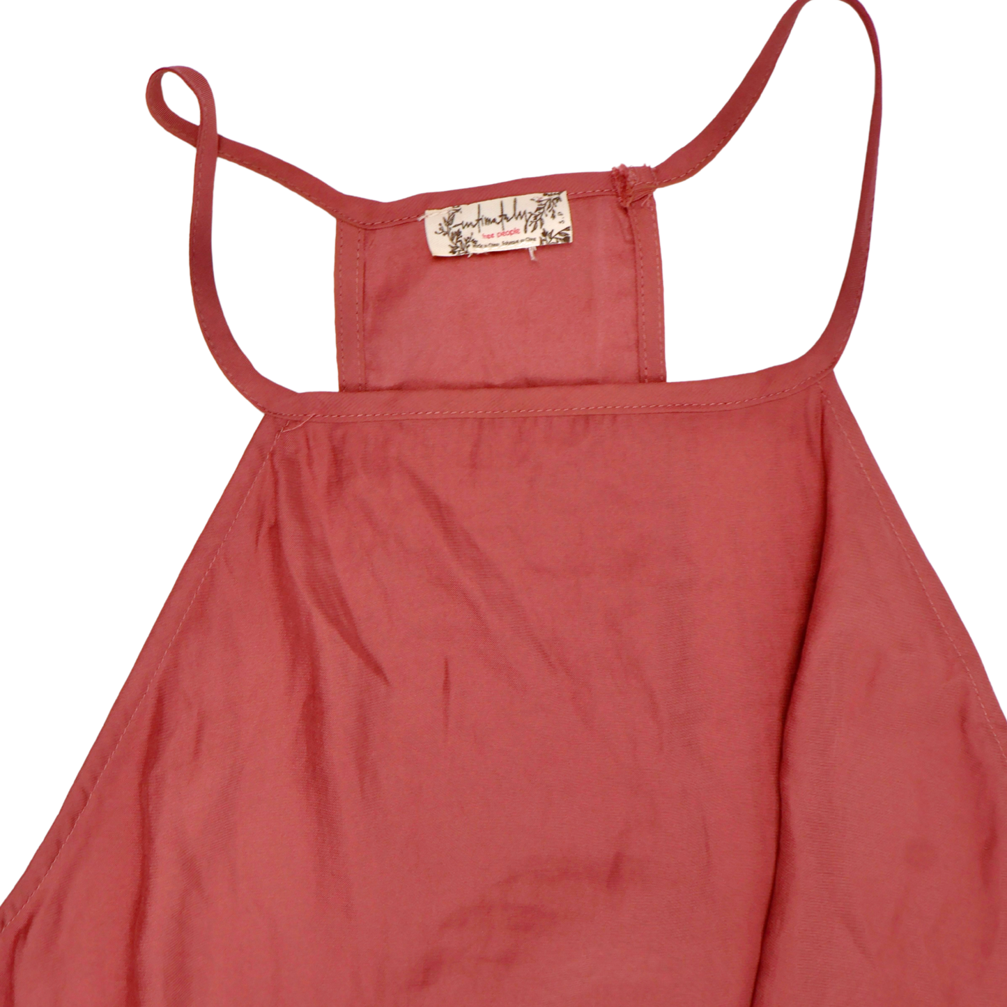 Free People Rust Ruffle Flowy Blouse | Size Small