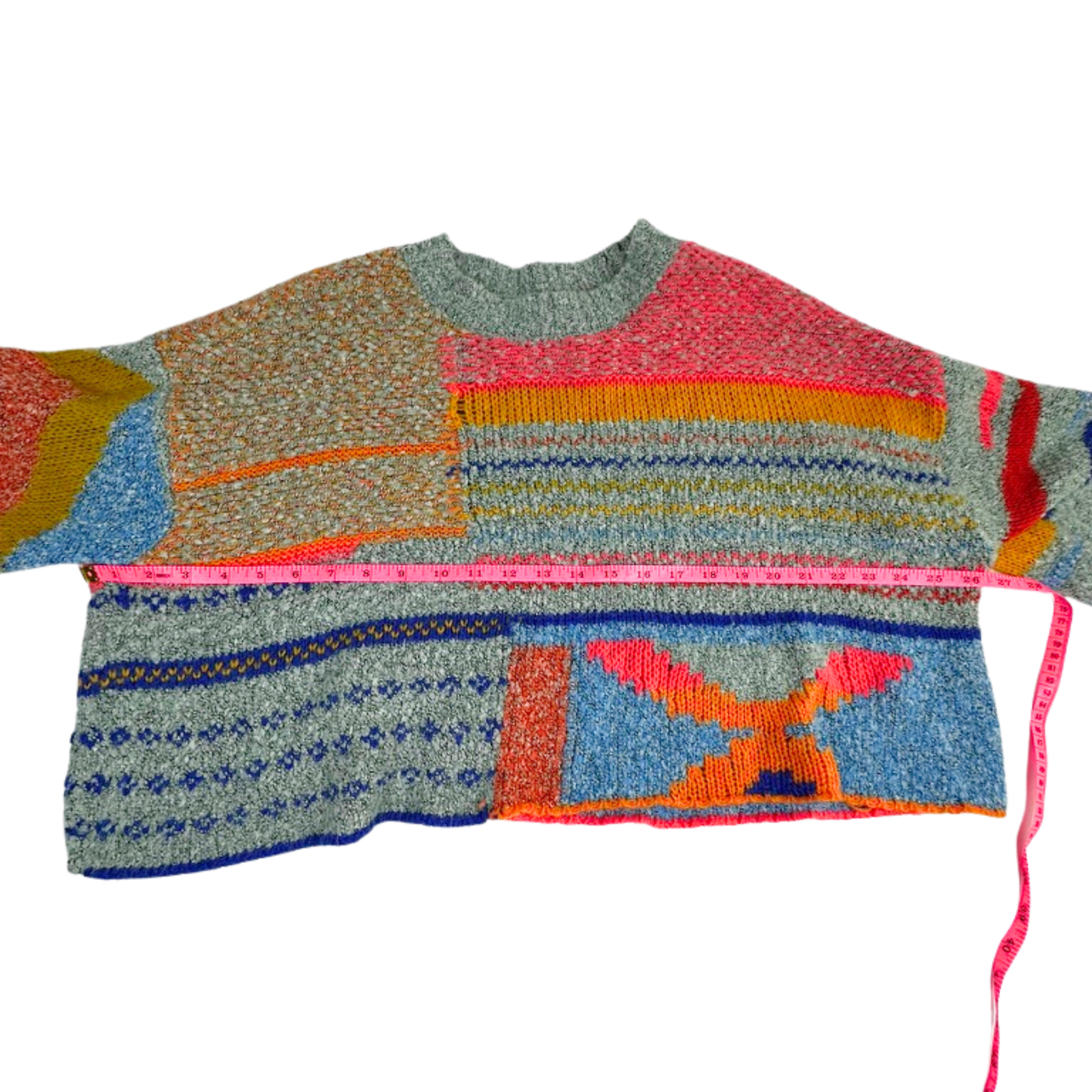 Moon &amp; Madison Abstract Colorblock Sweater – Size Medium