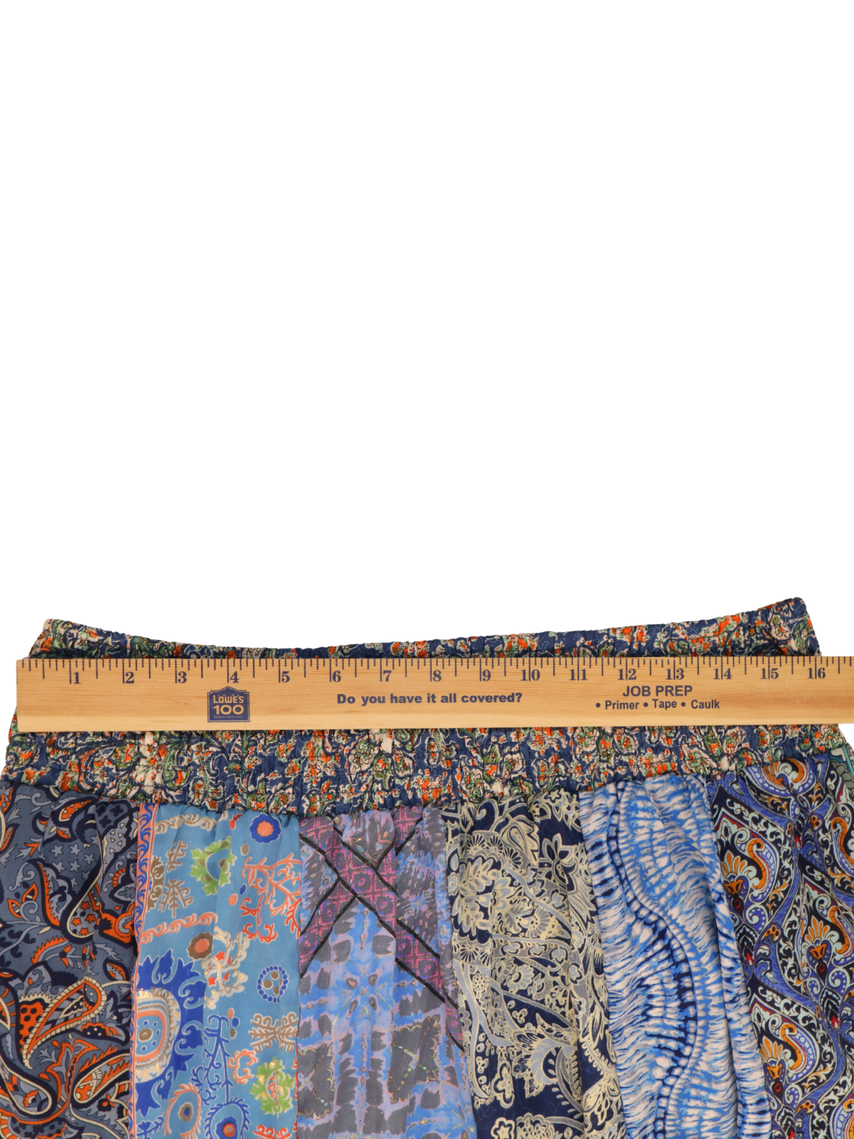 Earthbound Patchwork Boho Maxi Skirt – Size XXL – Mixed Print Flowy Statement