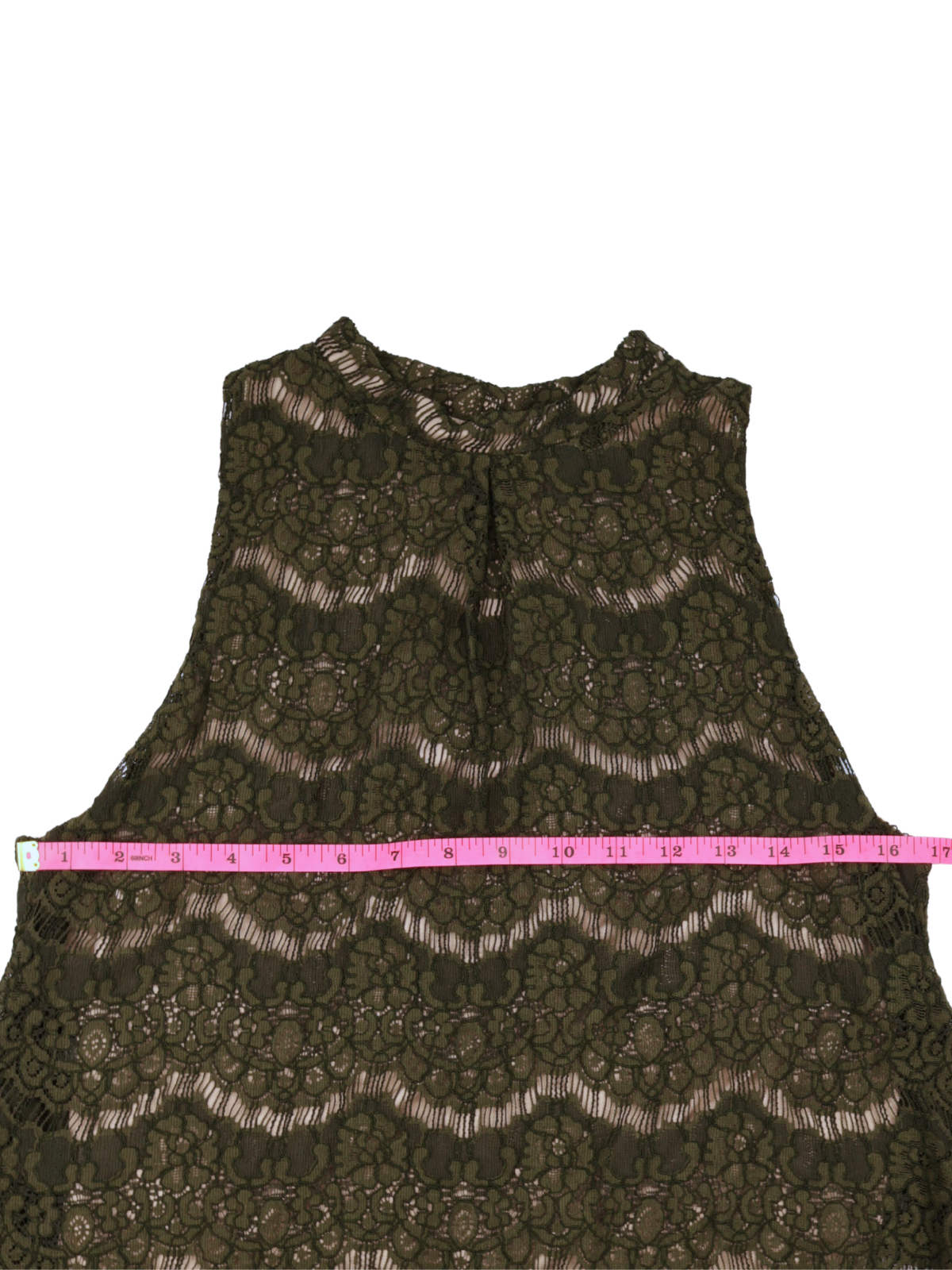 Love Fire Olive Green Lace Halter Blouse | Feminine Statement Top