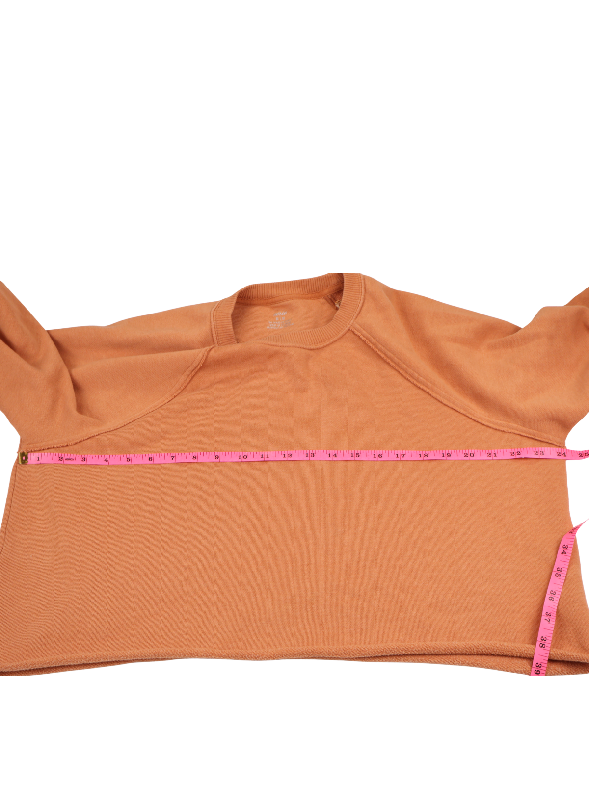 Aerie Burnt Orange Cropped Sweatshirt Oversized Pullover Size Medium