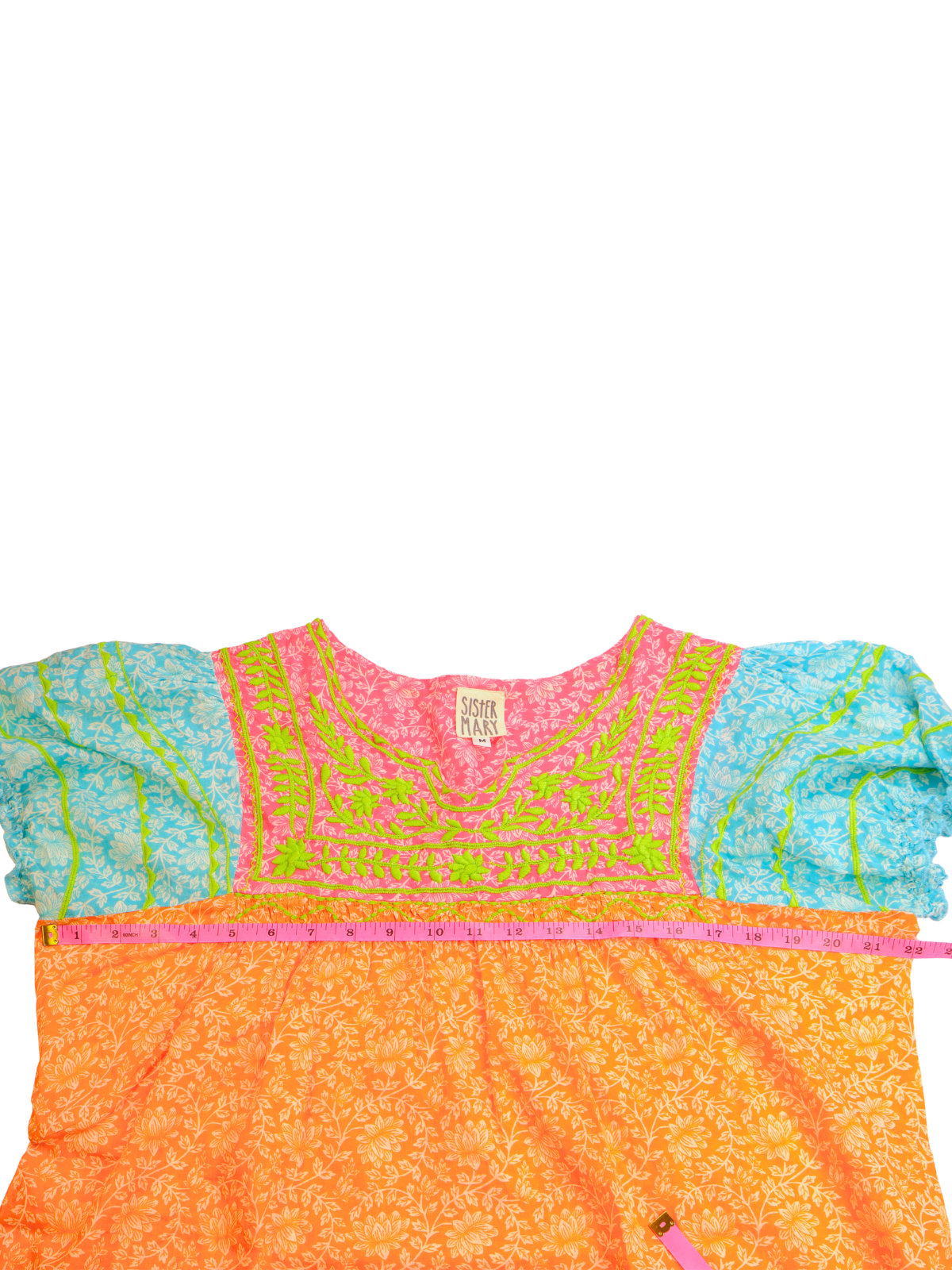 Sister Mary Embroidered Boho Top Medium