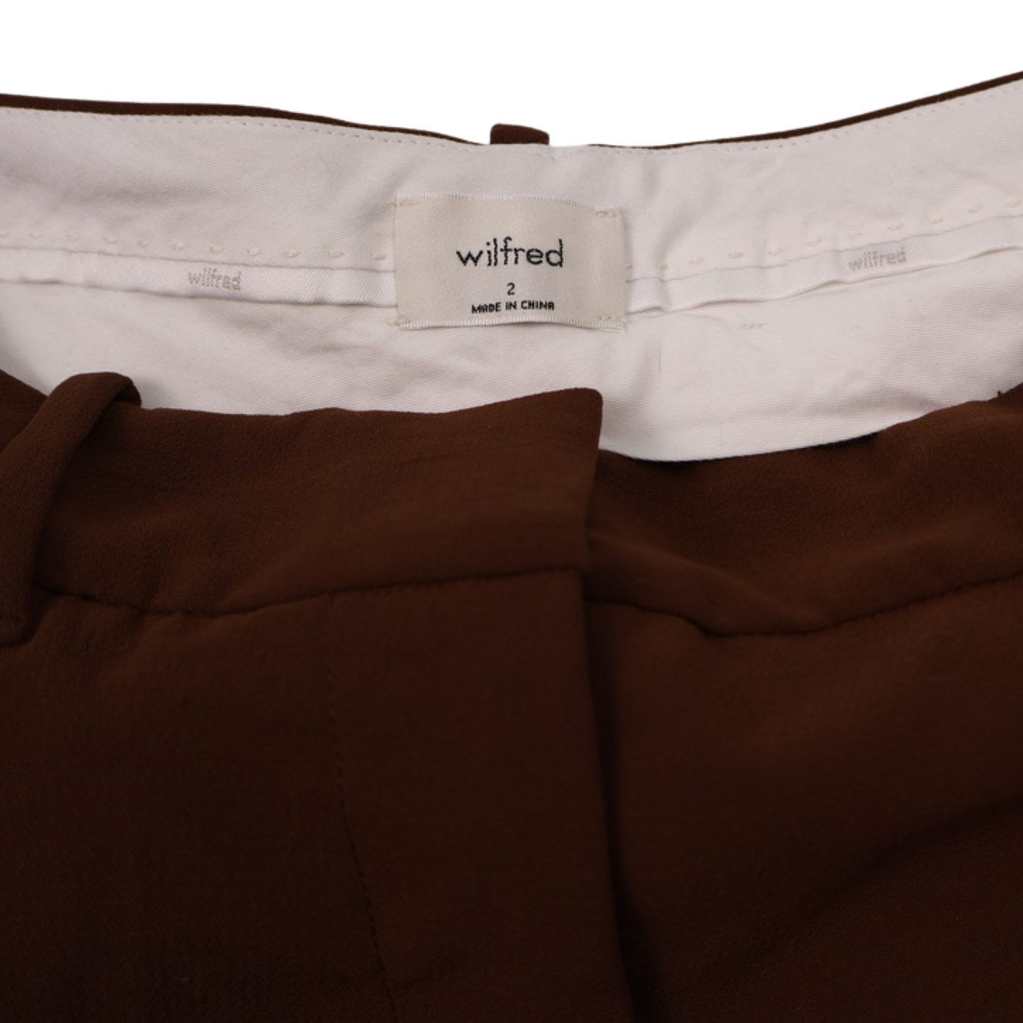 Wilfred Brown High-Rise Tailored Shorts – Size 2 – Aritzia Minimal Chic