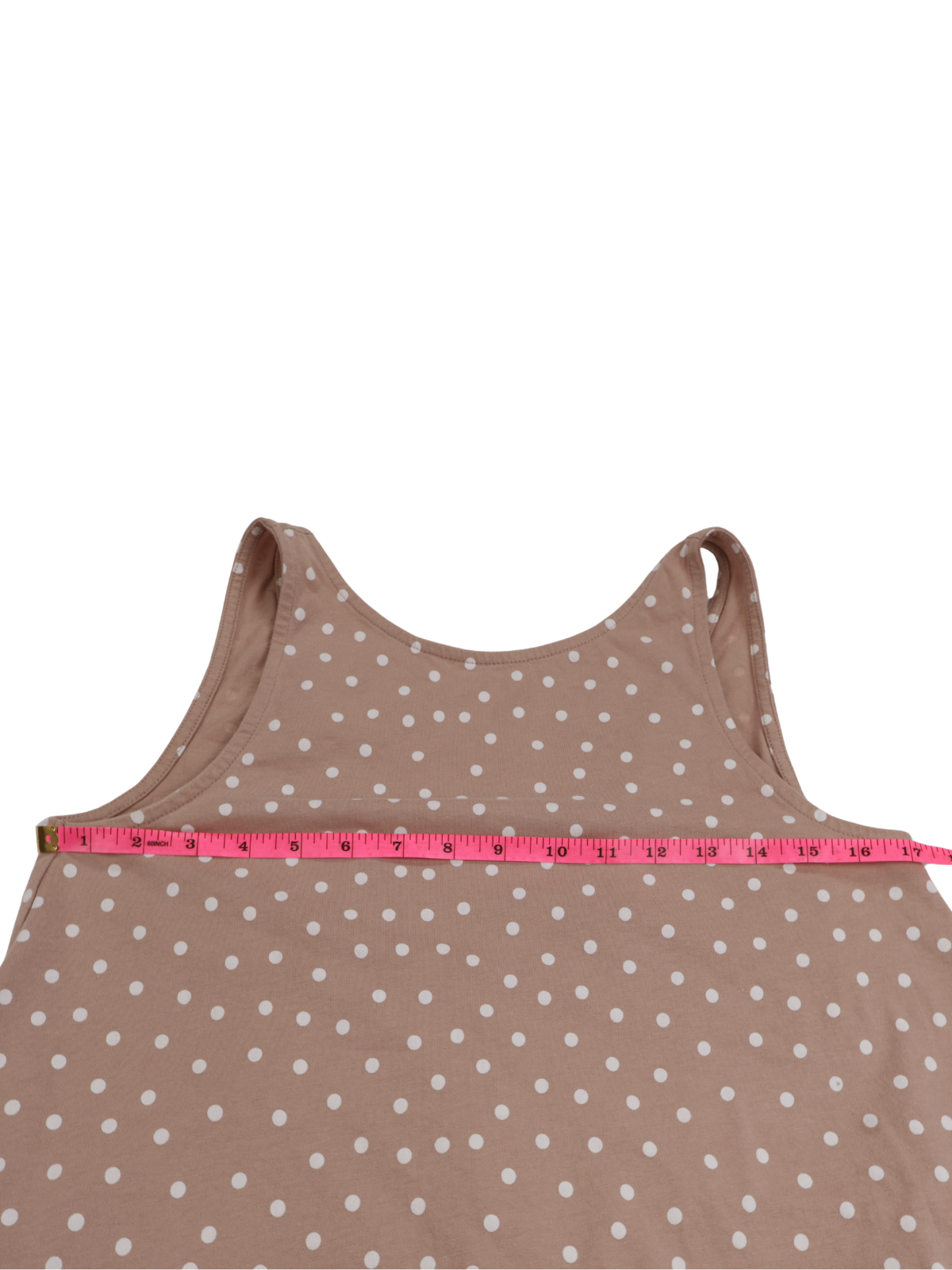 ASOS Design Tan Polka Dot Babydoll Dress – Flowy Mini | Size Medium