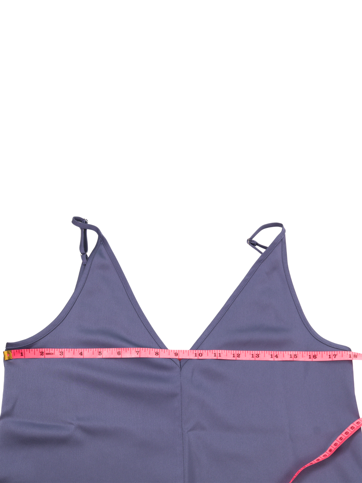 LOFT Satin V-Neck Cami – Blue Layering Essential (Size Small)