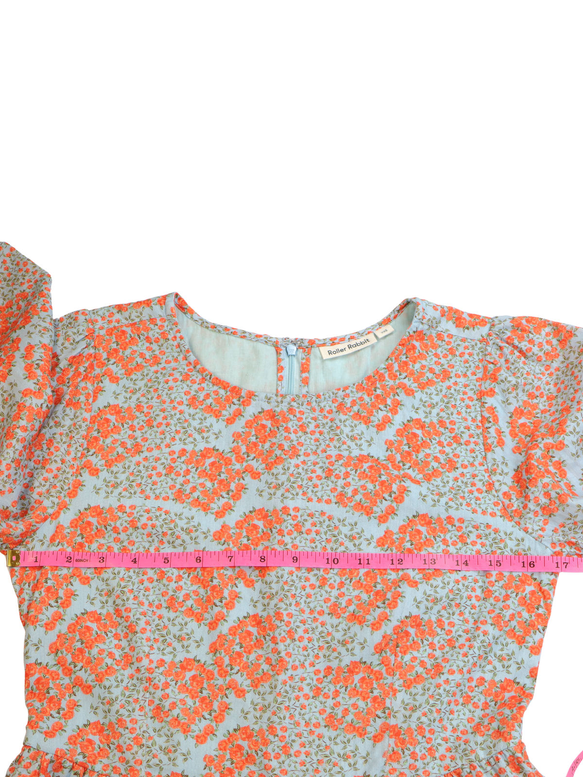Roller Rabbit Floral Tiered Ruffle Dress XXS Fits Small
