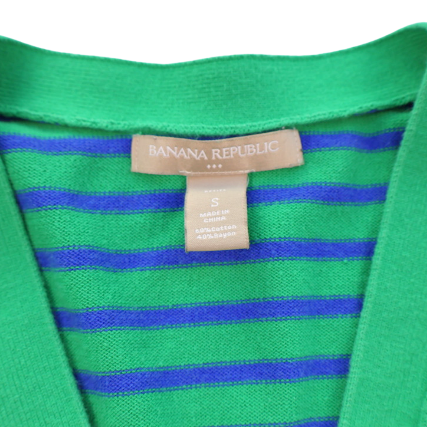 Banana Republic Green Cardigan Sweater | Gold Button Front | Size Small | Classic Elevated Knit