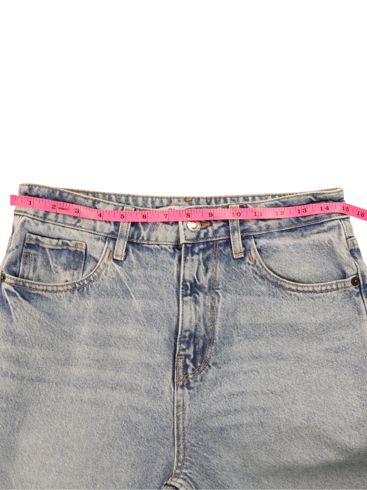 Zara High Rise Wide Leg Jeans Size 6 Light Wash Raw Hem Cropped Denim