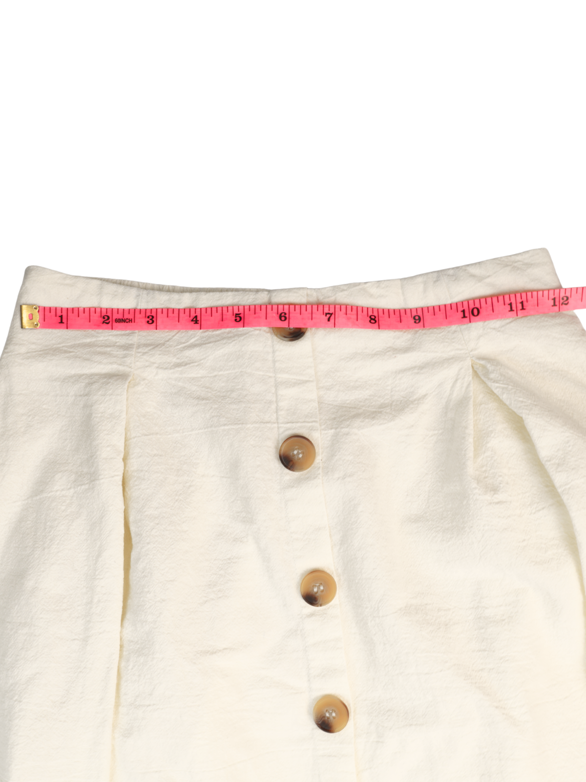 Love + Harmony Cream Button Front Skirt – Timeless Neutral Essential (Size Small)