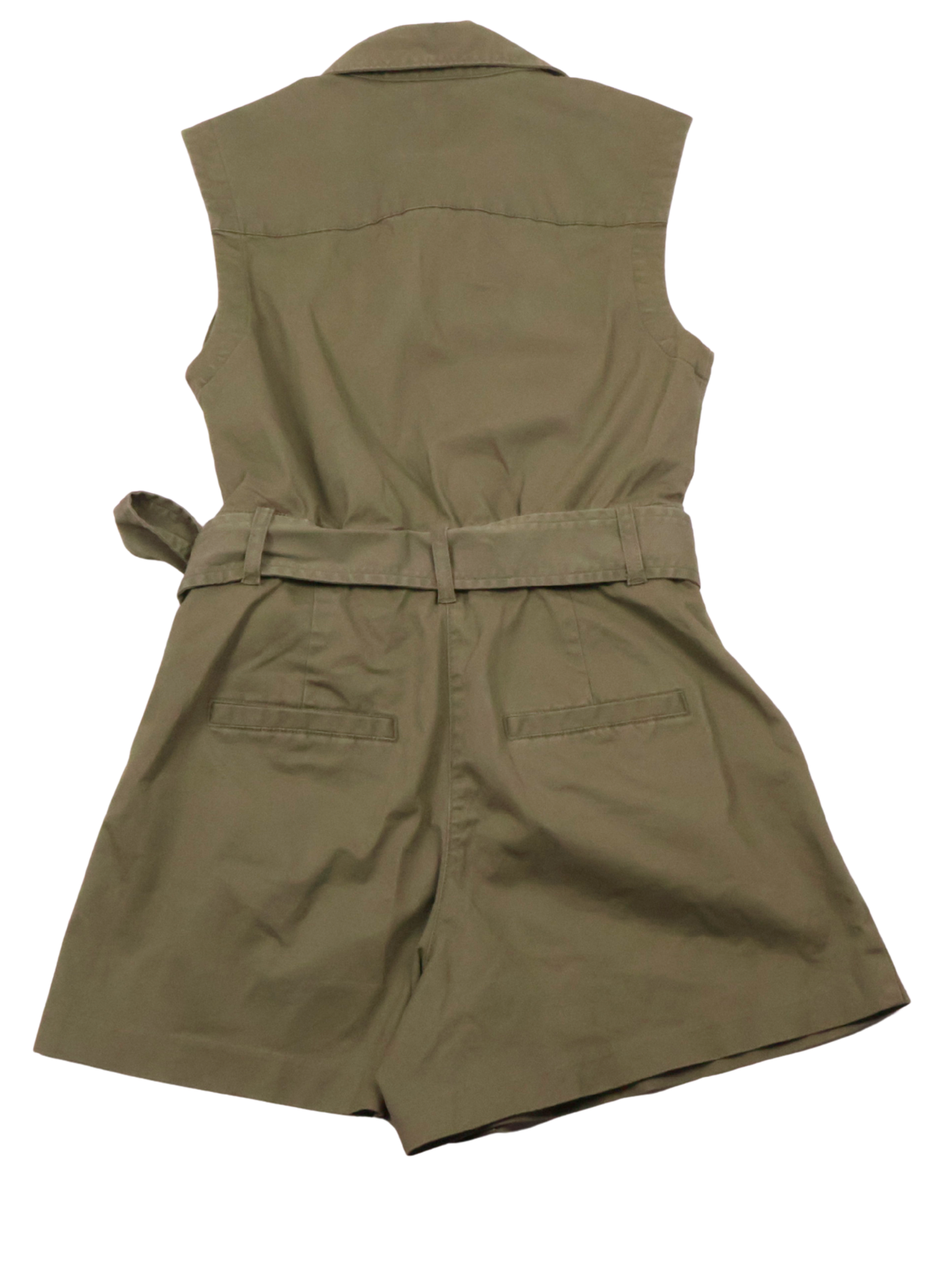 Abercrombie & Fitch Olive Utility Romper | Size XSP | Tailored Fit Essential