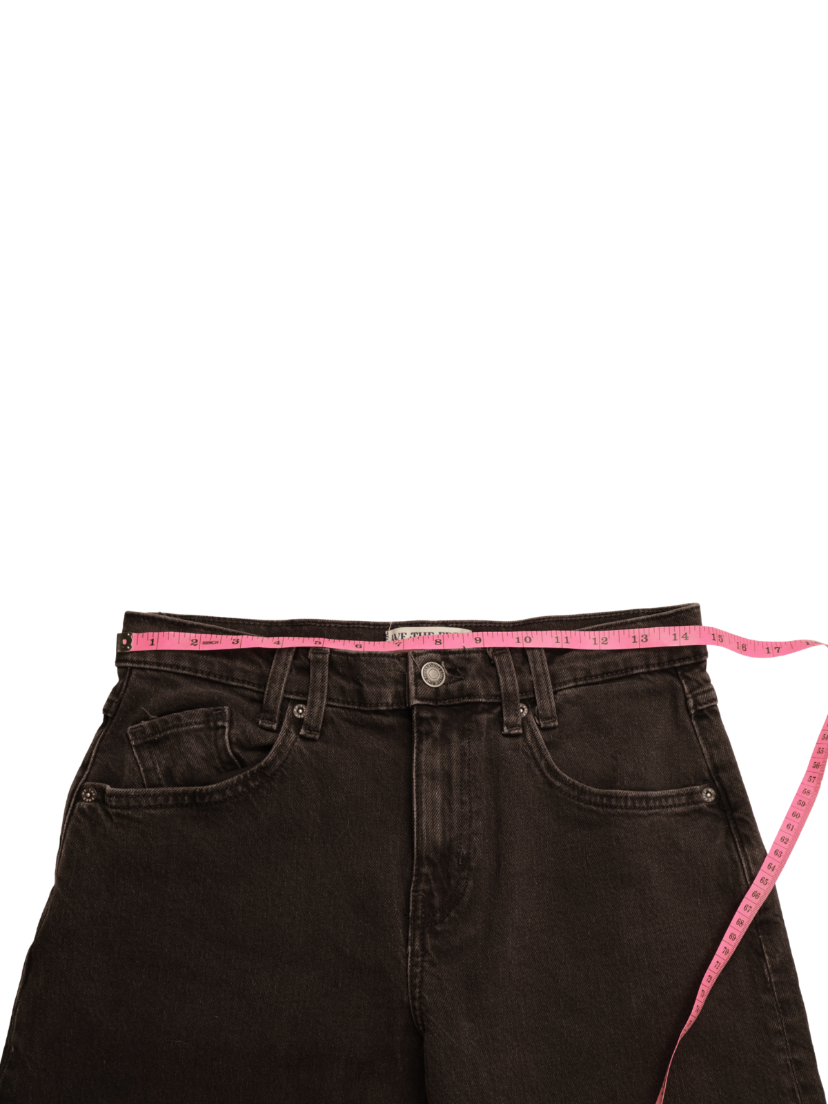 We The Free Black High Rise Straight Leg Jeans | Raw Hem | Size 27 | NWOT