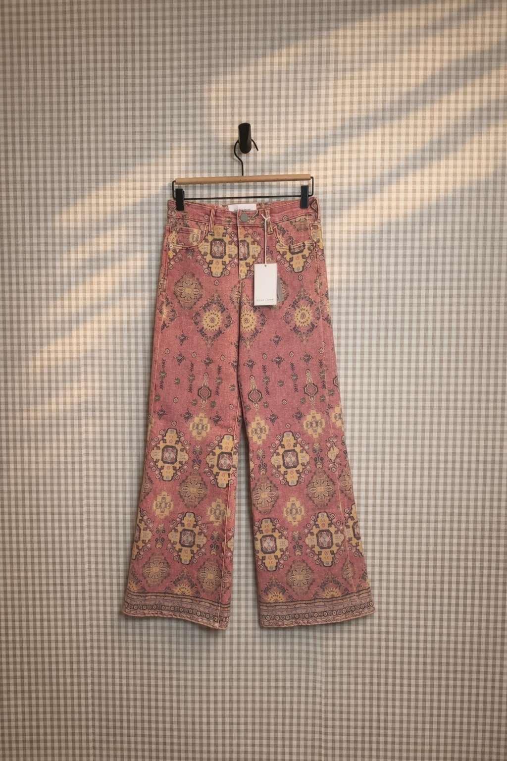 Dear John Micah Wide Leg Jeans in Tibetan Tapestry print | Size 24