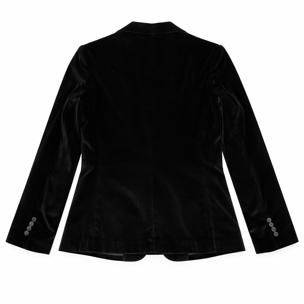 Banana Republic Black Velvet Blazer – Tailored Luxe Classic | Size 10