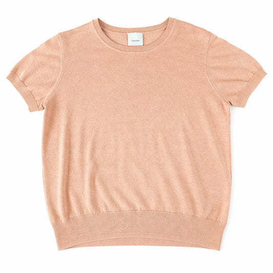 Calvin Klein Peach Short Sleeve Knit Top – Size Large