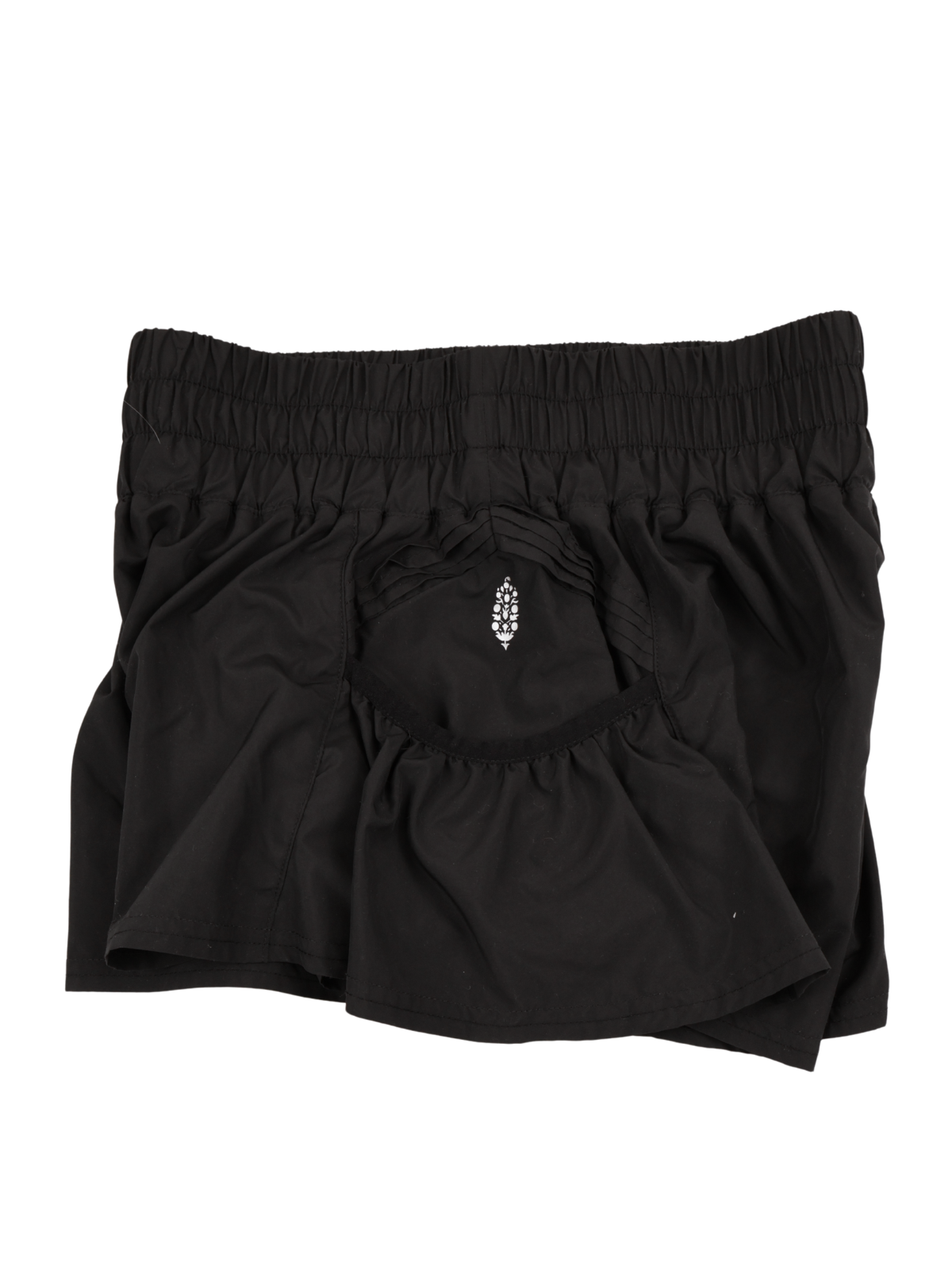 FP Movement Get Your Flirt Black Ruffle Athletic Shorts XS Flowy Activewear