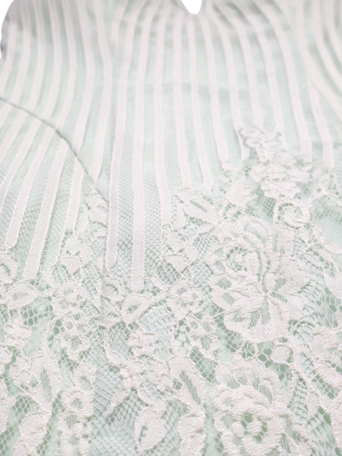 GUESS Mint Green Lace Dress | Romantic Floral Overlay | Size 2 | Occasion Ready