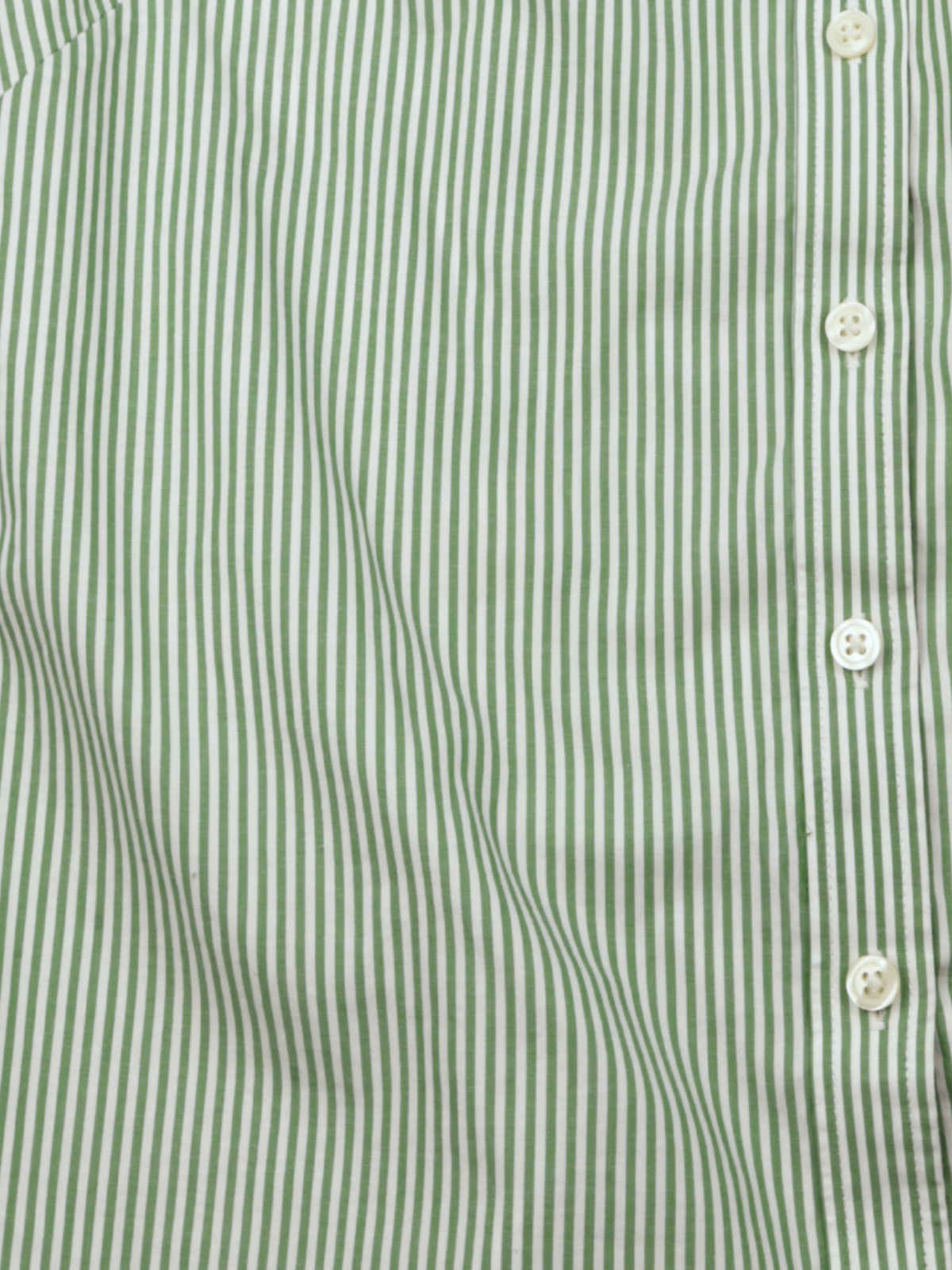 Banana Republic Green Stripe Sleeveless Button Front Blouse Size 8