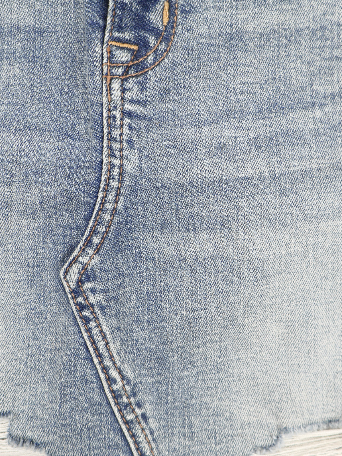 American Eagle Curvy Hi-Rise Distressed Denim Mini Skirt NWT Size 0