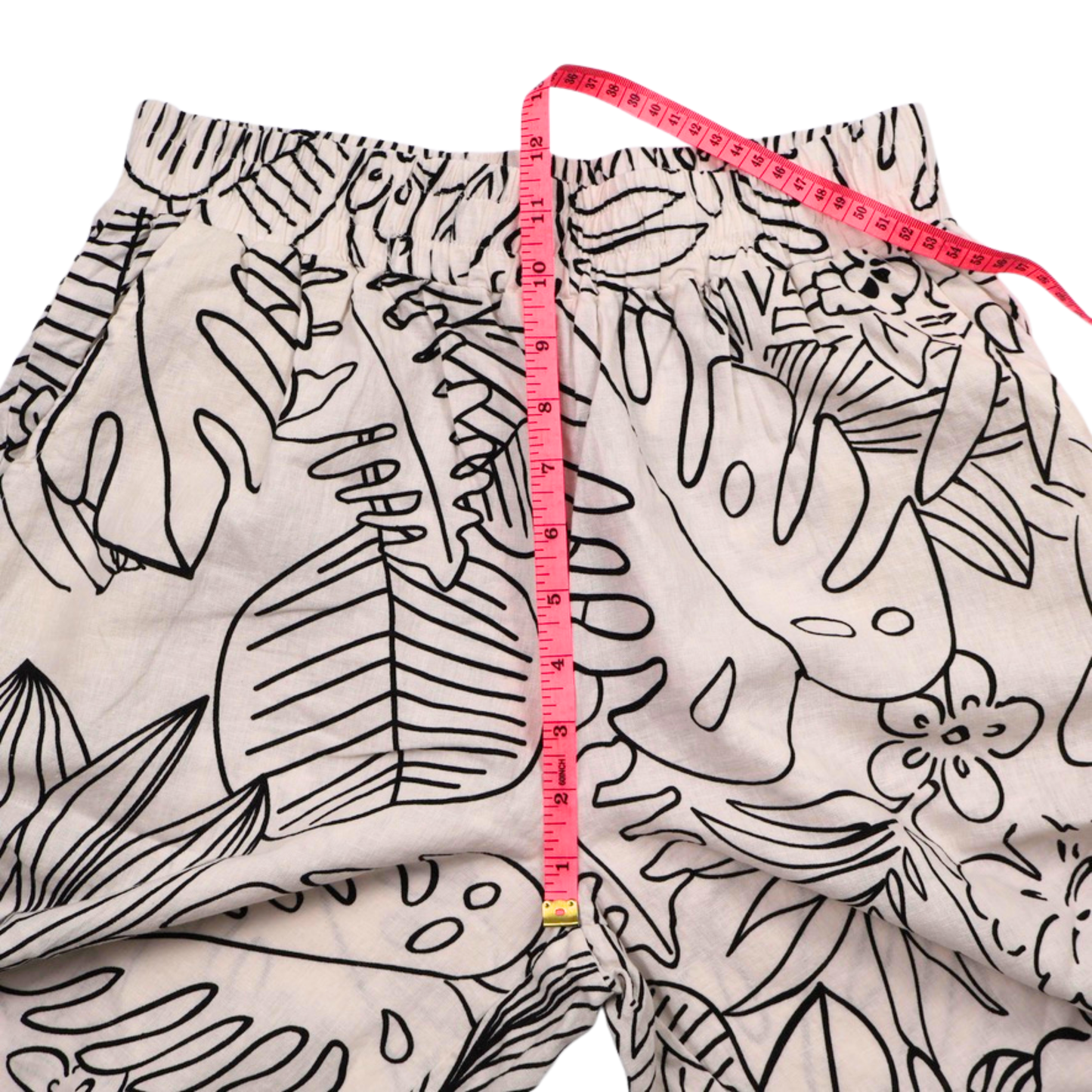 Christian Siriano Tropical Print Wide Leg Pants Size Medium