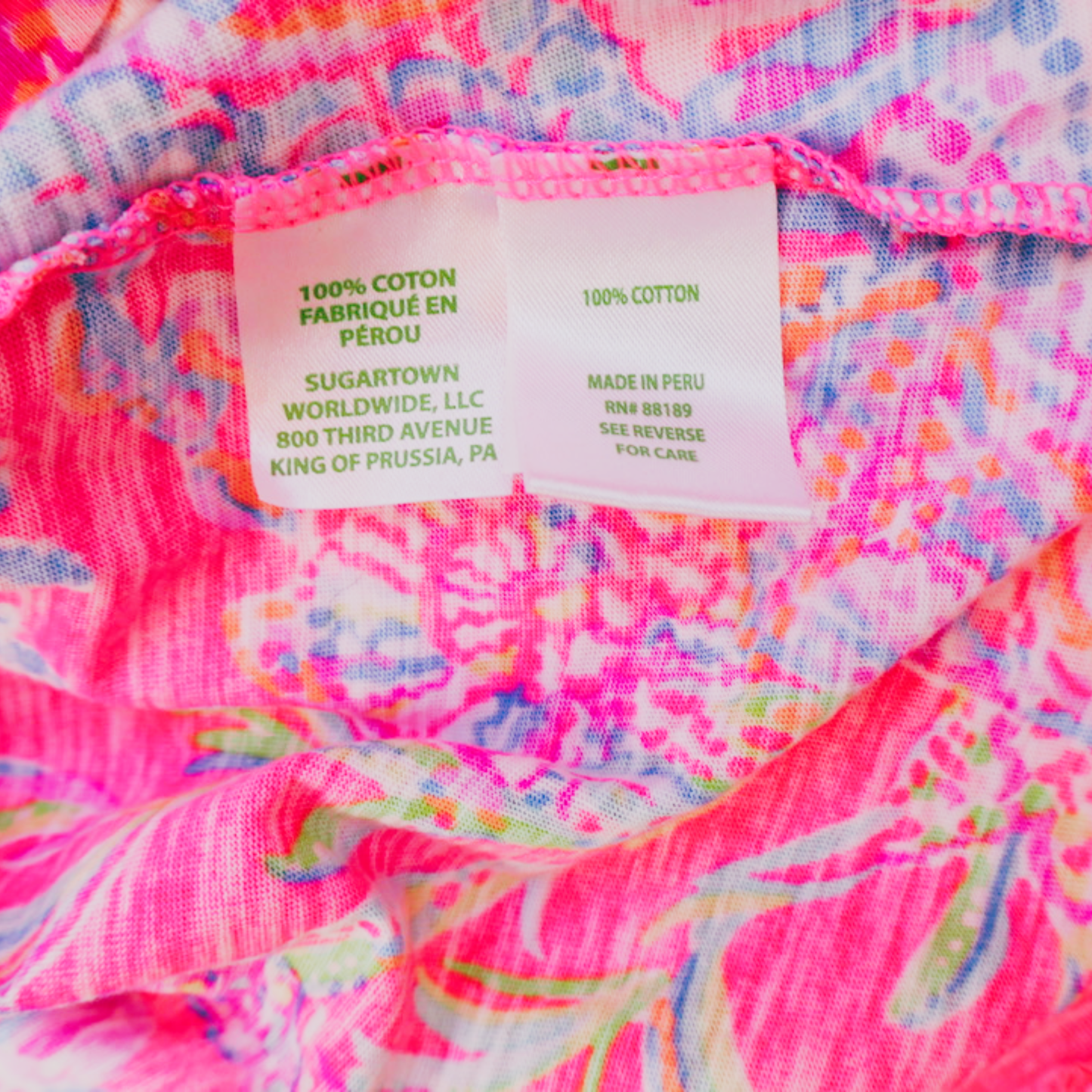 Lilly Pulitzer Coral Reef Print Top – Pink Multi | Size XXS