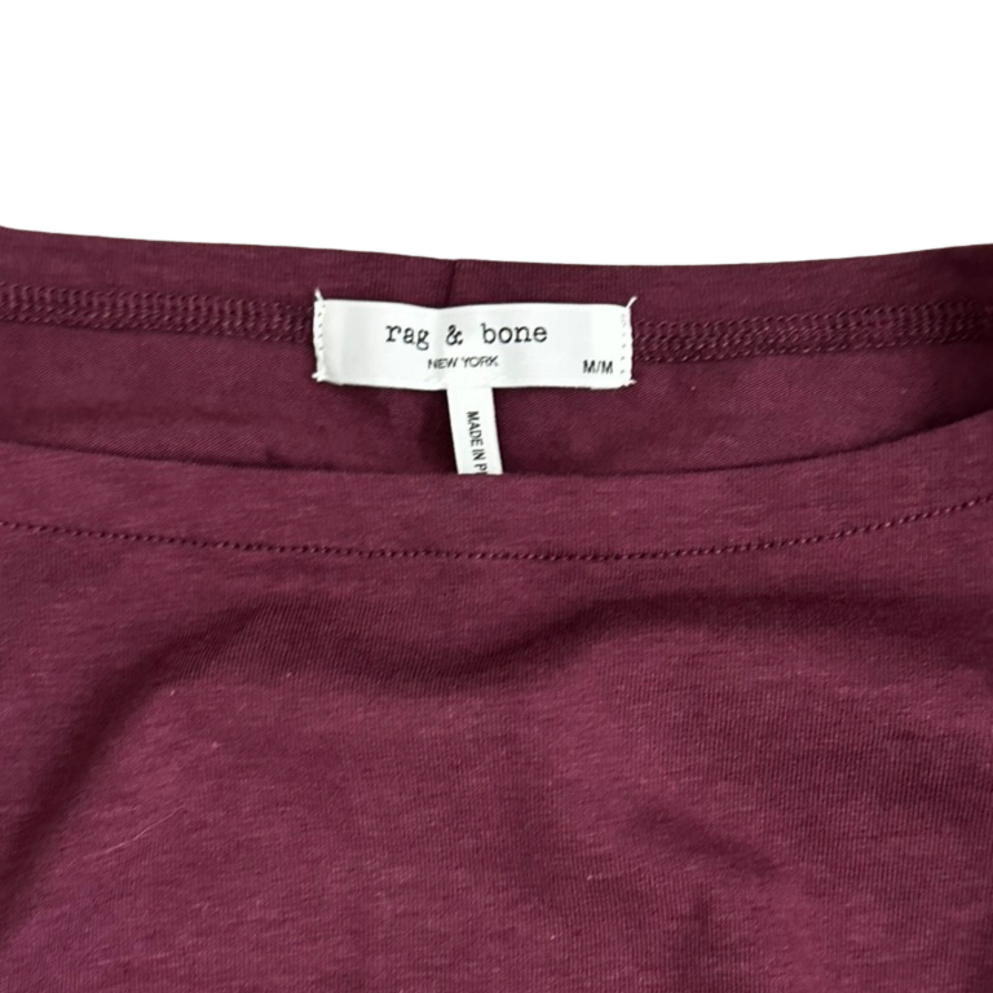 Rag & Bone Plum Ruched Sleeveless Knit Top – Size Medium (NWT)