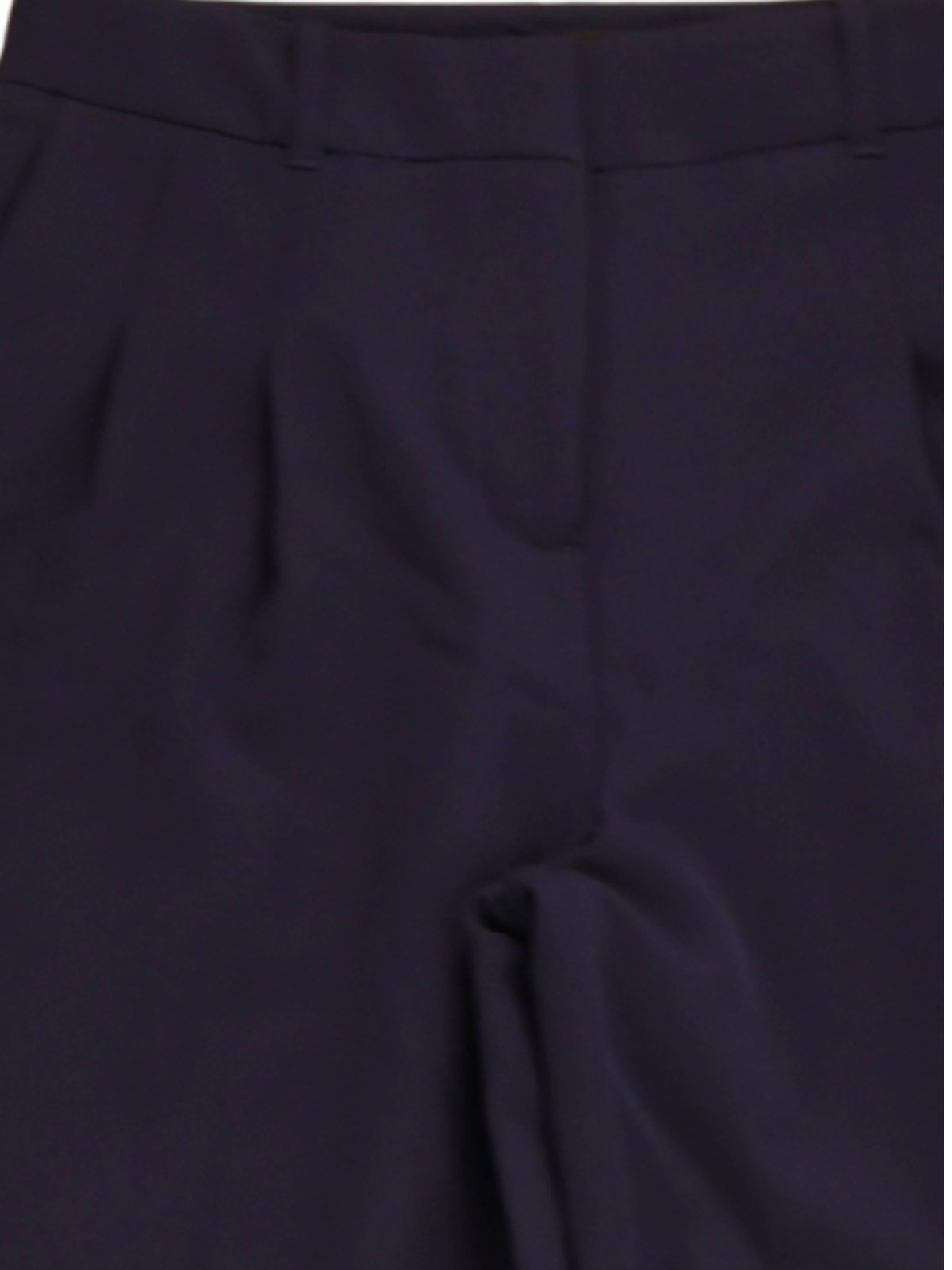White House Black Market High-Rise Navy Trousers – Tailored Wide Leg (Size 2)