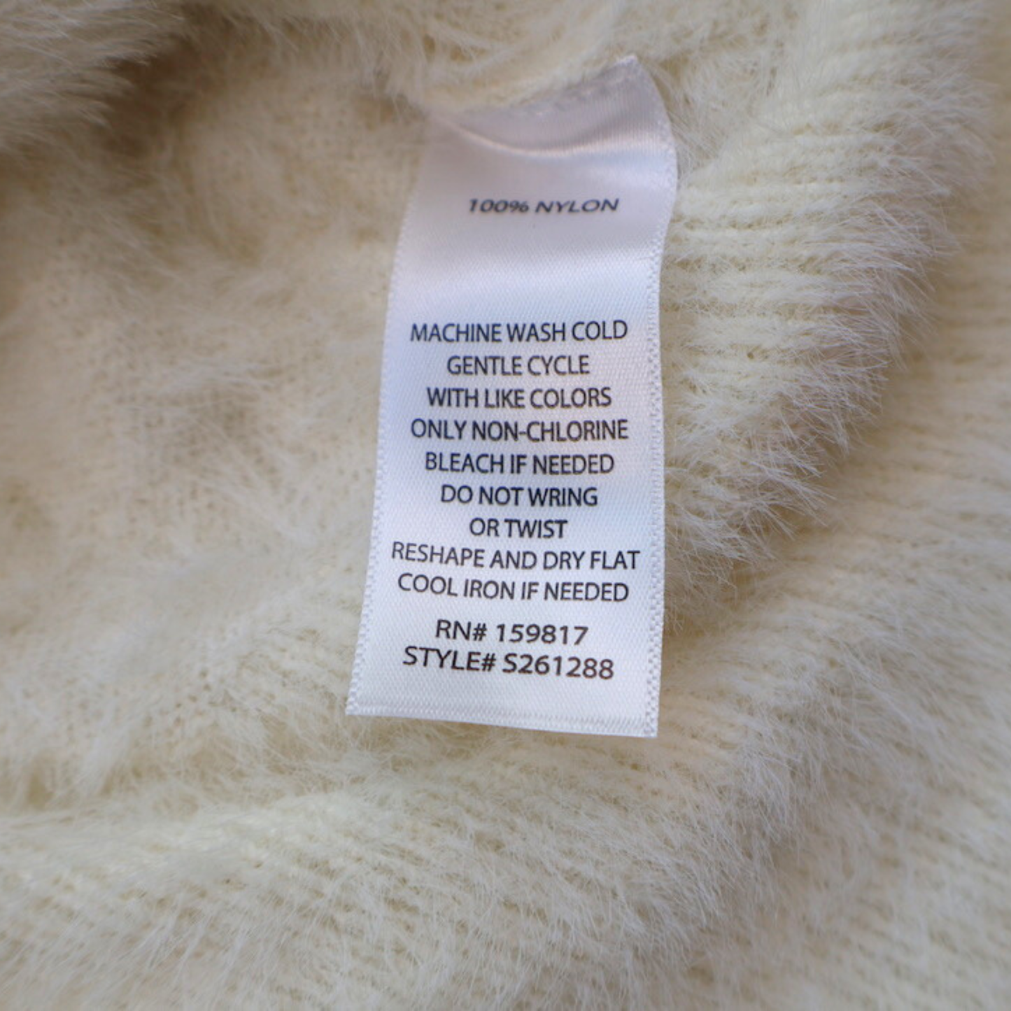 Alter’d State Fuzzy Knit Sweater | Soft Ivory | Size Medium