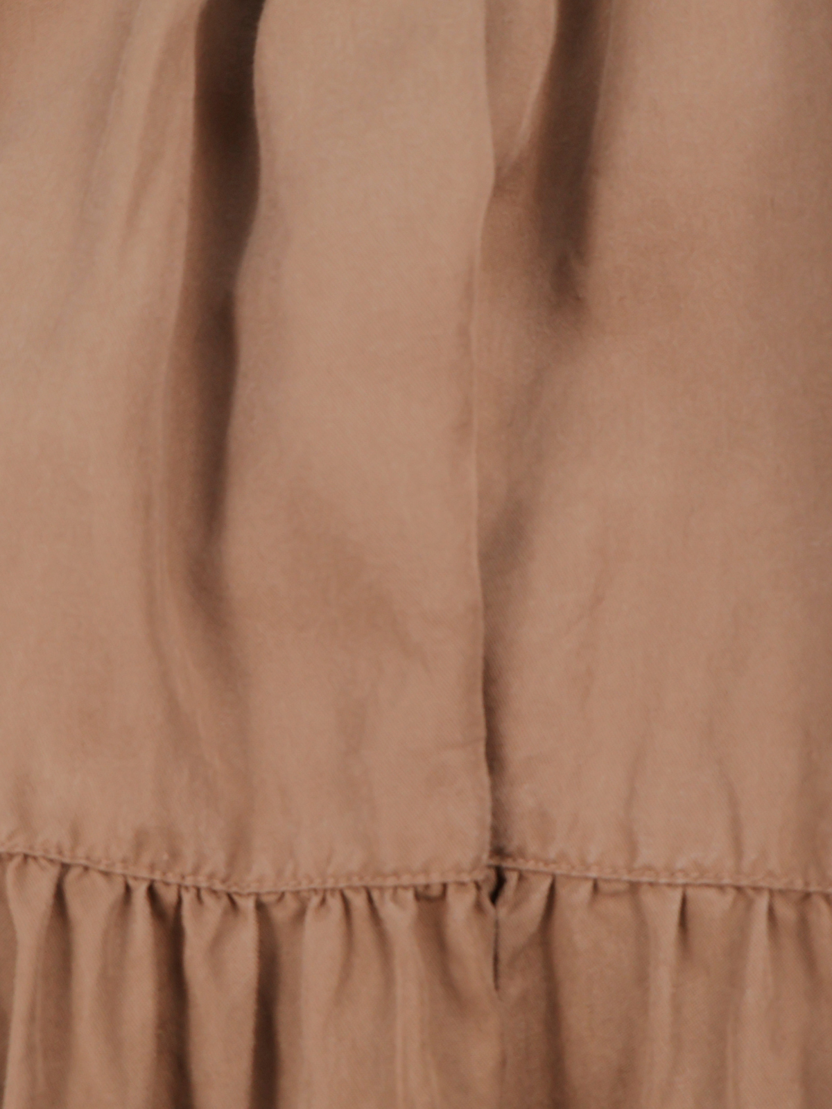 The Drop Brown Smock Midi Dress | Tiered Pocket Dress | Medium