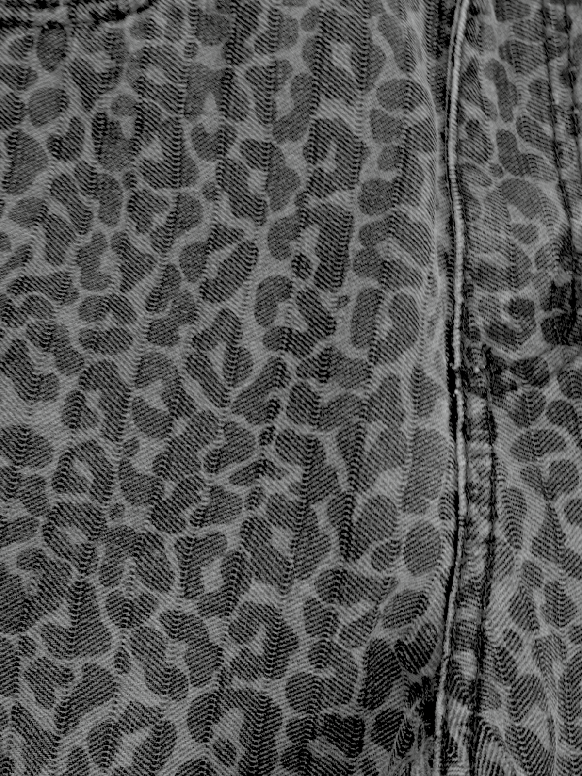 LOLA Leopard Print Flare Jeans – Black & Charcoal | Size 6 Tall