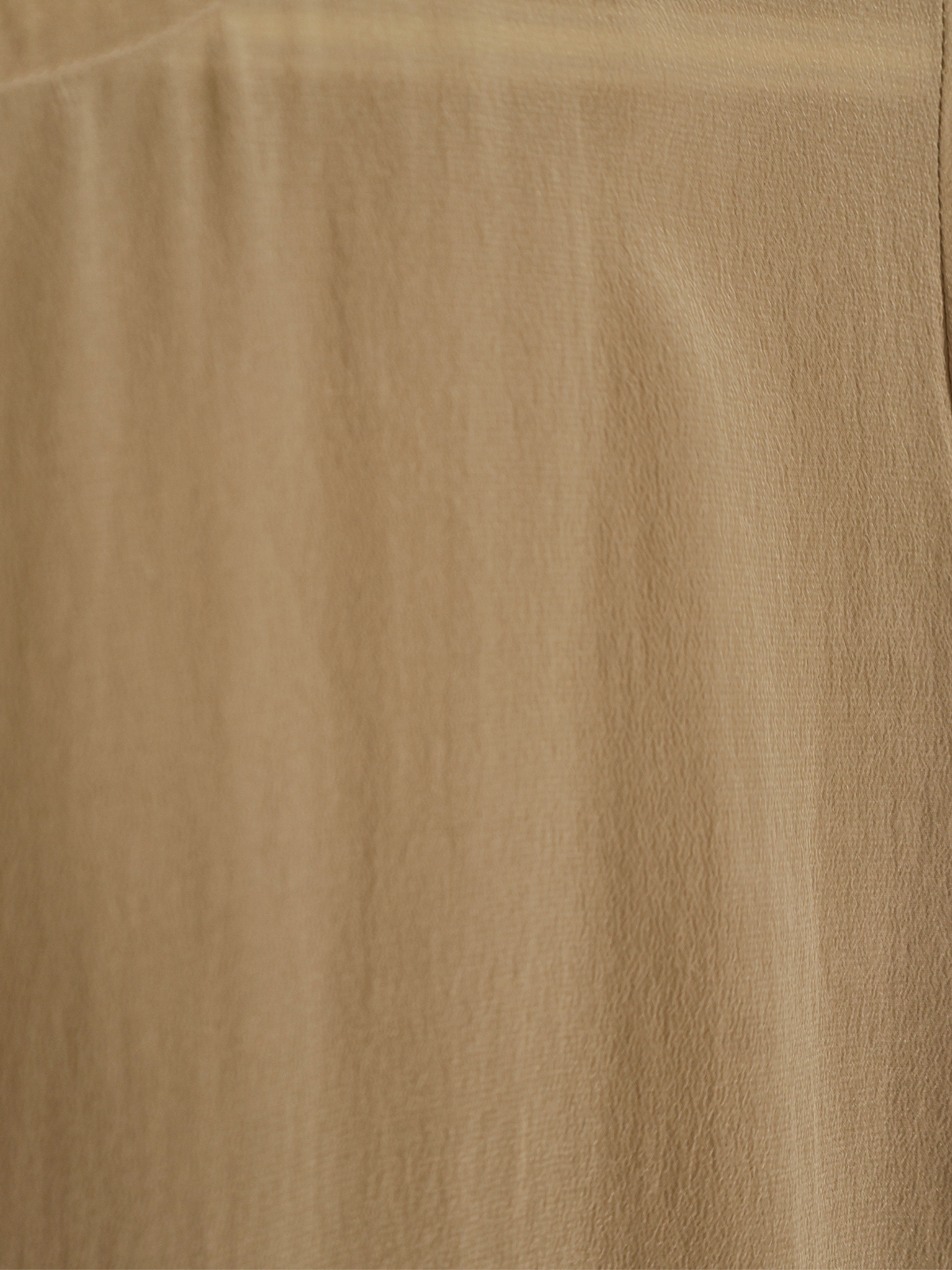 Anna & Frank 100% Silk Blouse Small Tan Nude Short Sleeve Minimalist