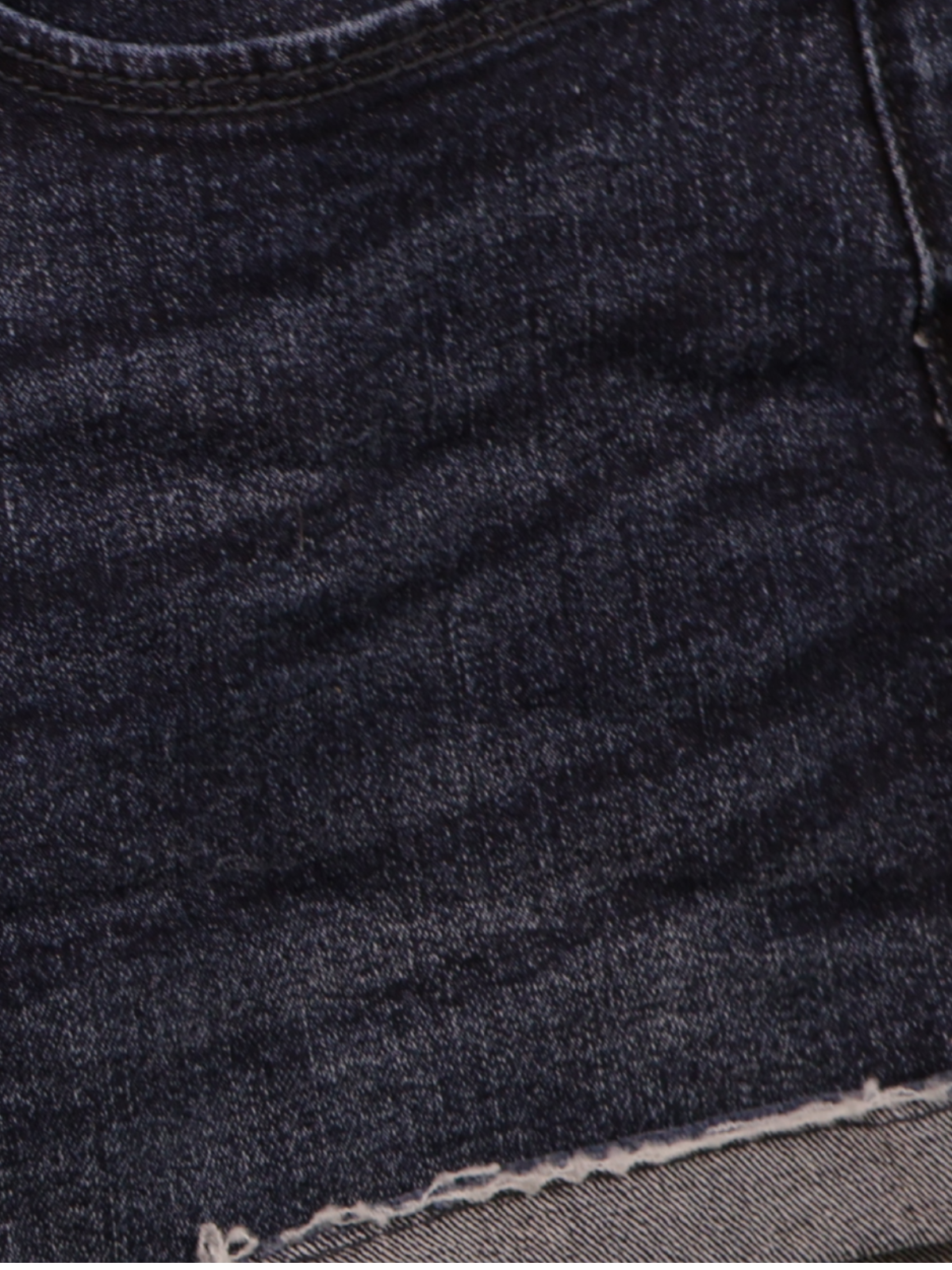 Abercrombie & Fitch Dark Wash Denim Shorts Size 4 Frayed Cuffed Mid Rise