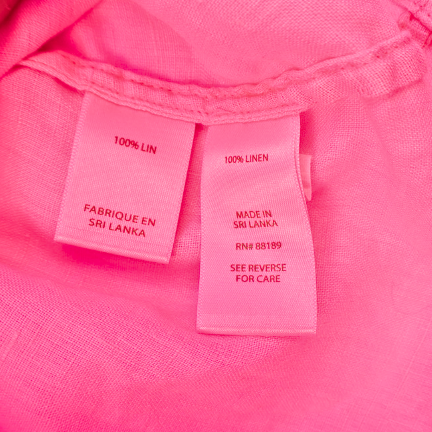 Lilly Pulitzer Linen Button Front Tank – Bright Pink | Size XXS