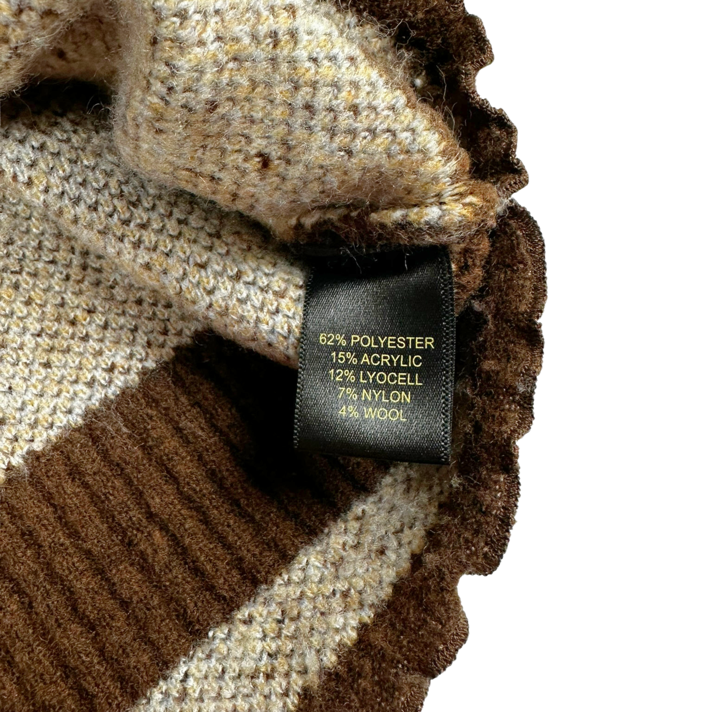 House of Harlow Brown Nordic Zip Sweater – Size Large