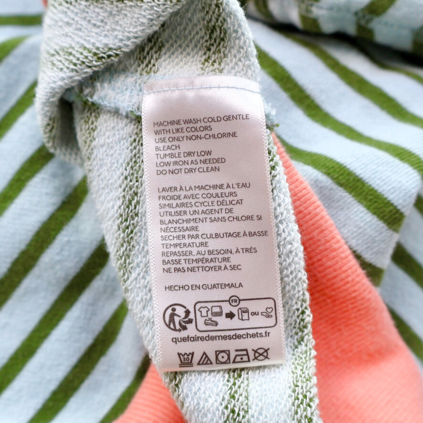 Pilcro Striped Pullover – Green Stripe with Coral Trim | Anthropologie | Size Small | Statement Spring Staple