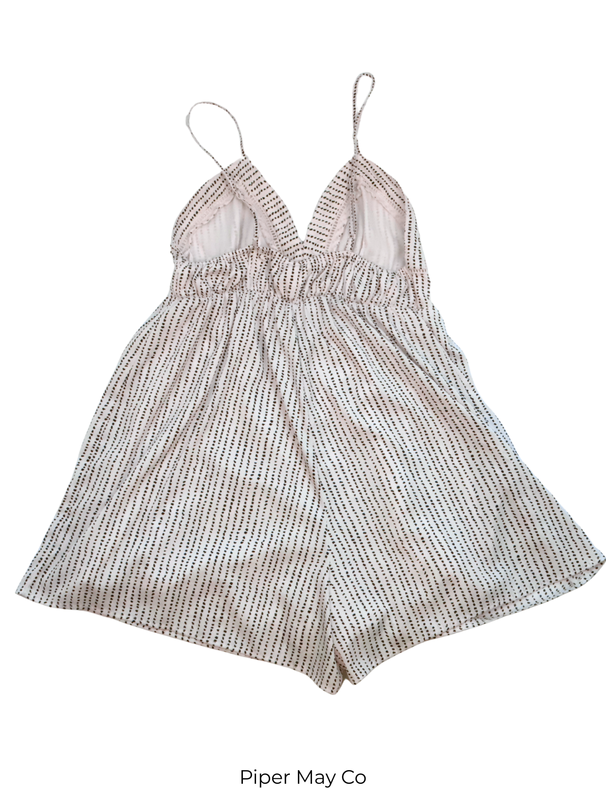 Japna Black & White Printed Romper – Effortless Chic Essential | Size Medium