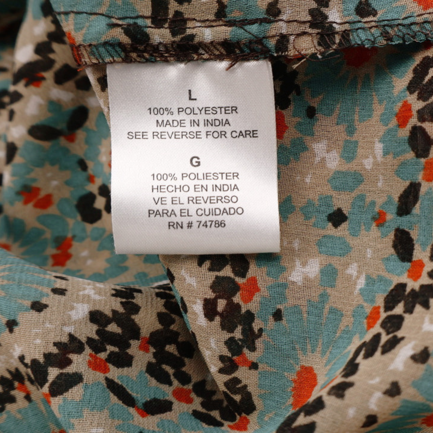 Patrons of Peace Flowy Printed Tank – Boho Geo Floral | Size L