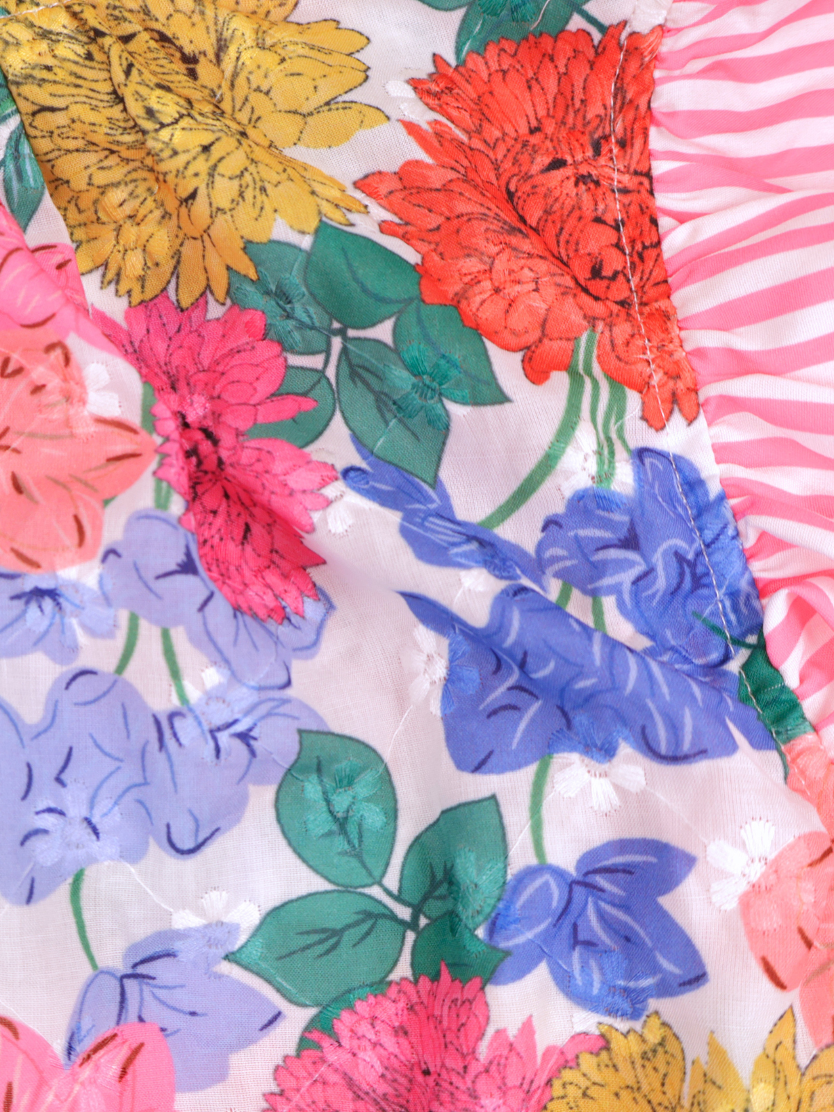 NWT Bibi Floral Flutter Sleeve Blouse Pink Multi Boutique Top Medium
