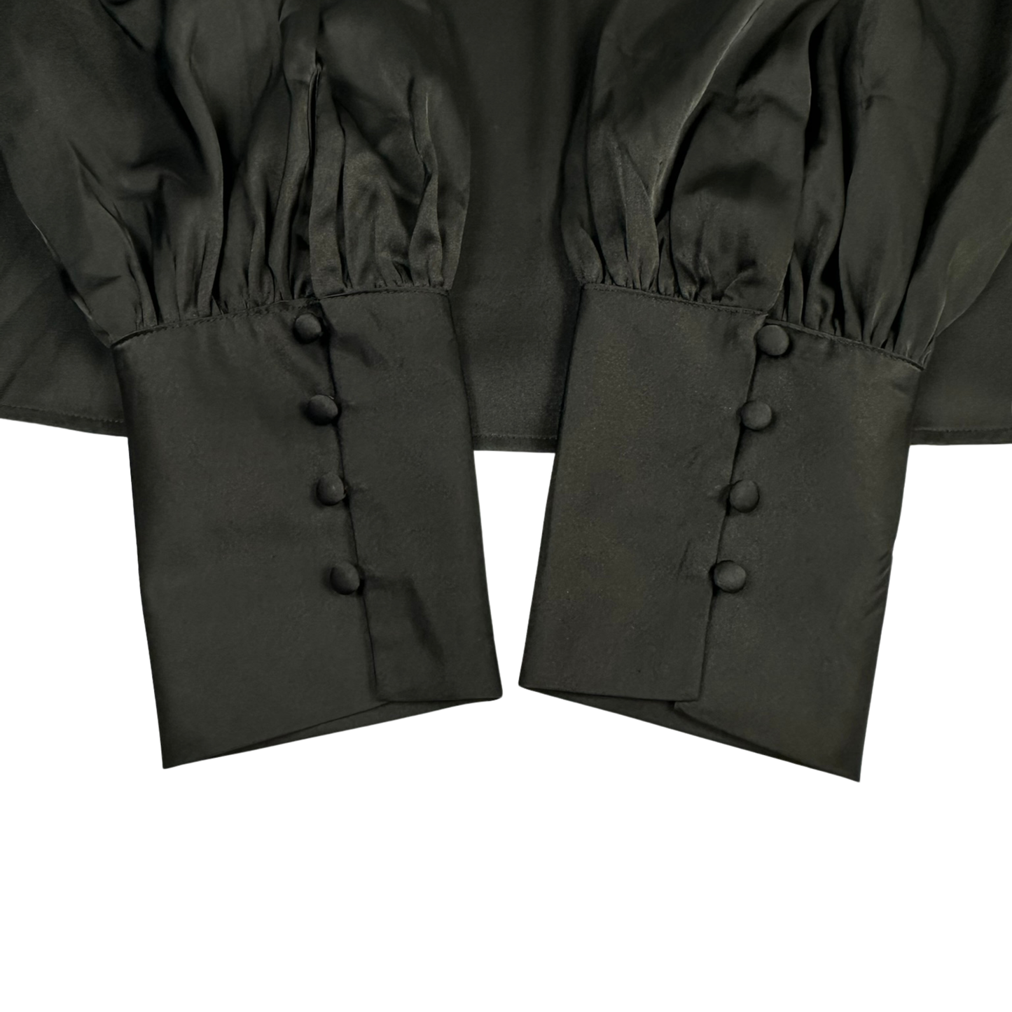 Banana Republic Black Balloon Sleeve Blouse – Size Medium