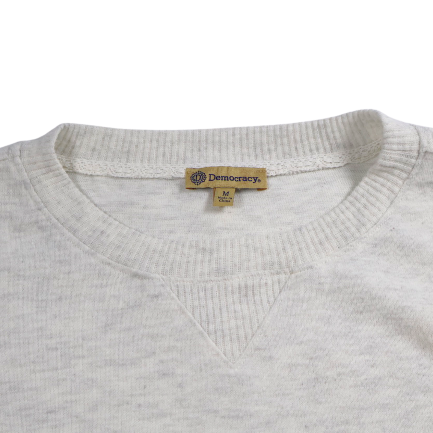 Democracy Grey Pullover Sweatshirt – Size Medium