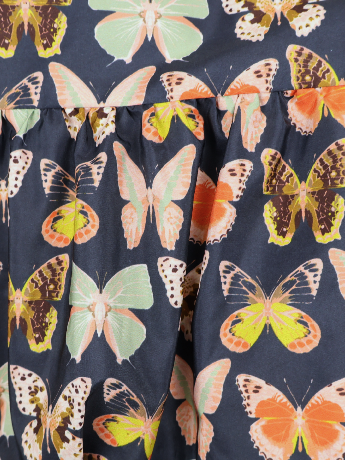 Maeve Anthropologie Butterfly Print Balloon Hem Dress Size 12