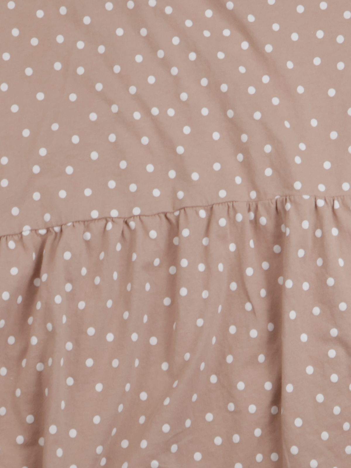ASOS Design Tan Polka Dot Babydoll Dress – Flowy Mini | Size Medium